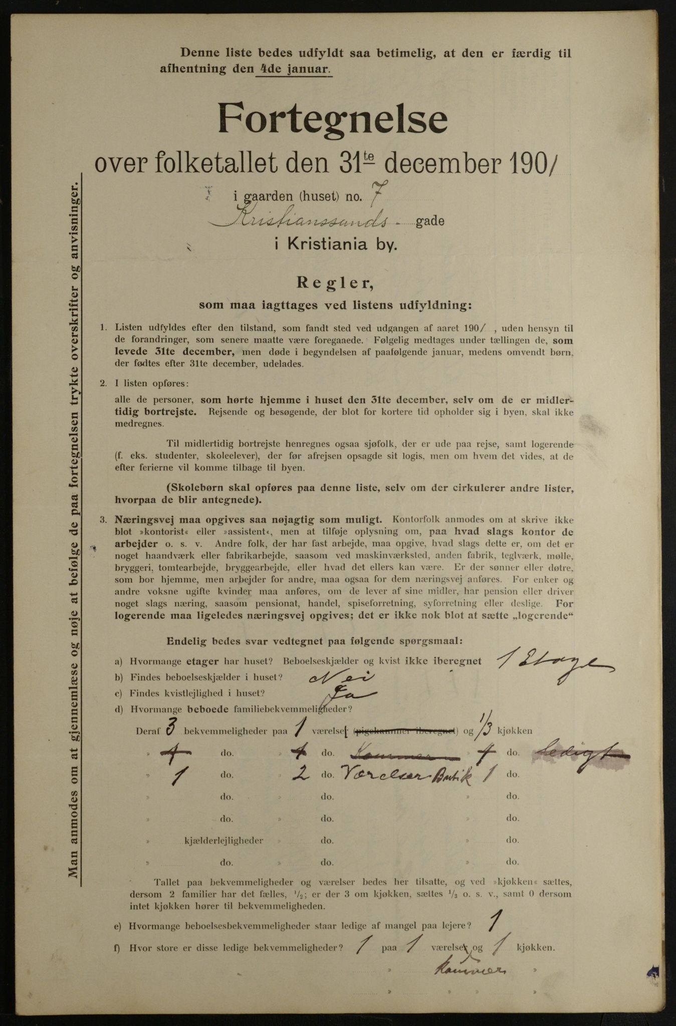 OBA, Municipal Census 1901 for Kristiania, 1901, p. 8357