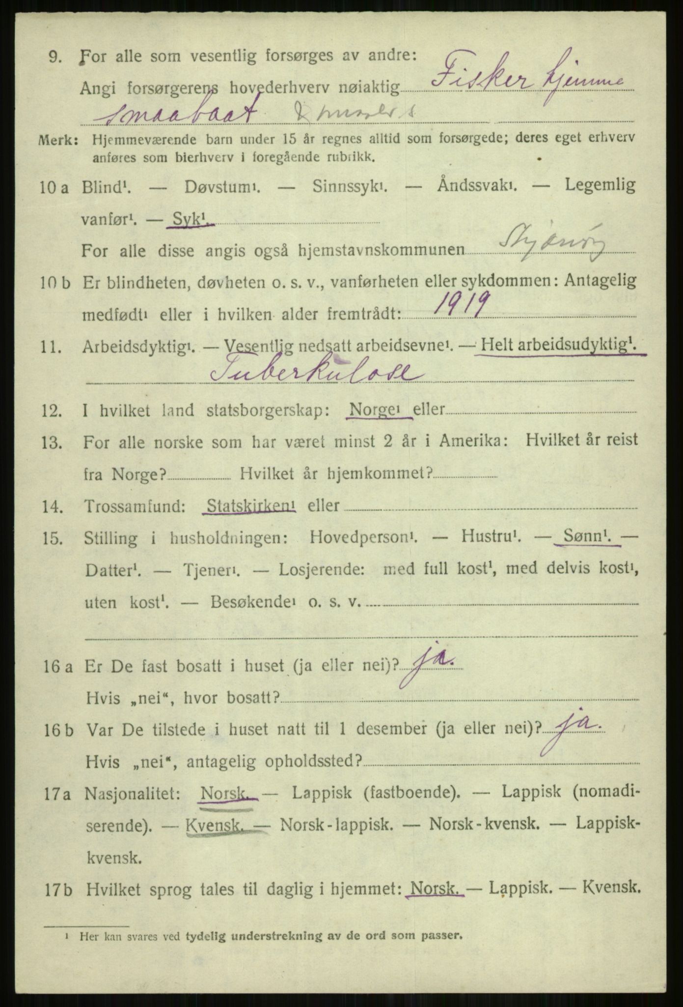 SATØ, 1920 census for Skjervøy, 1920, p. 1792