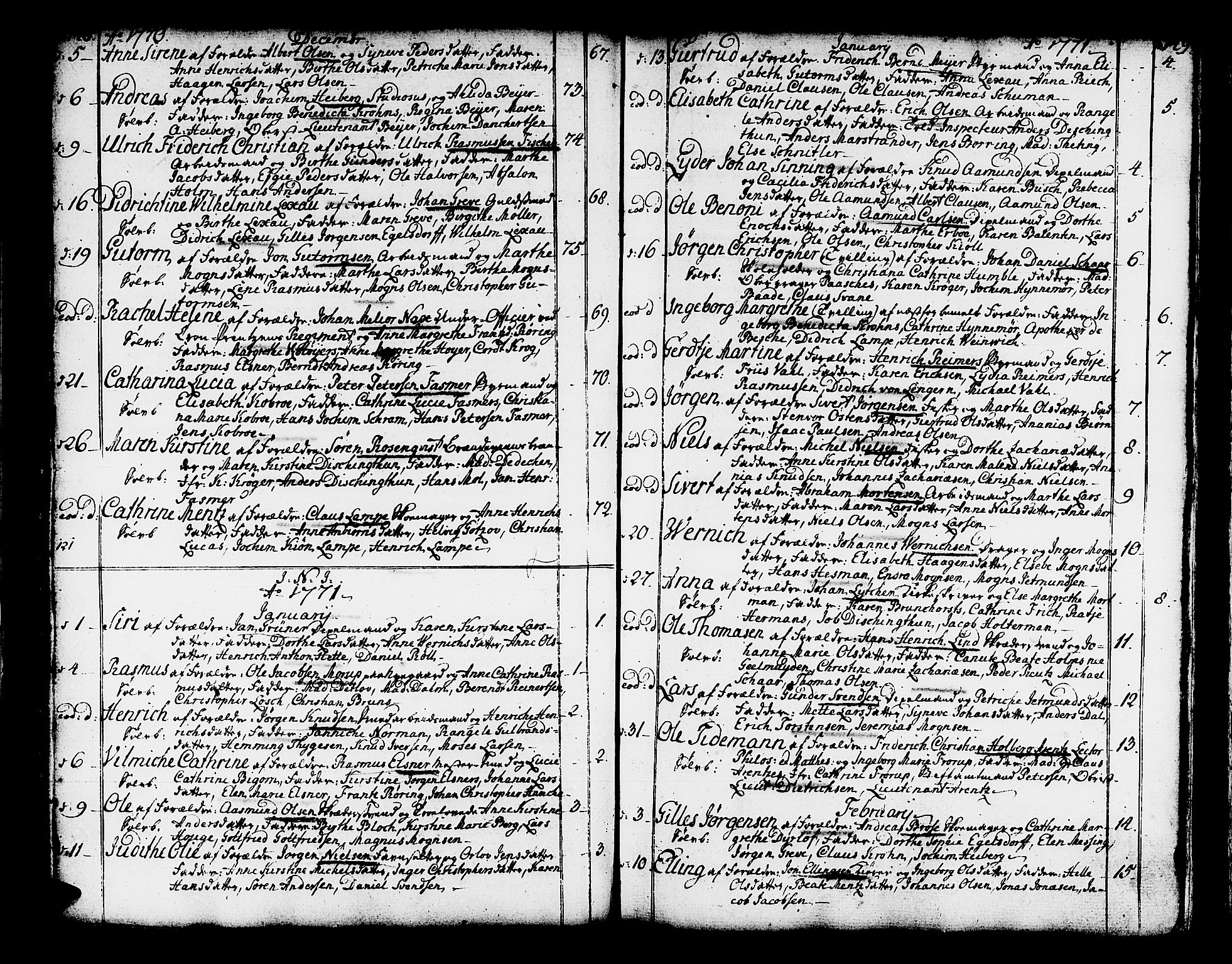 Domkirken sokneprestembete, SAB/A-74801/H/Haa/L0003: Parish register (official) no. A 3, 1758-1789, p. 148-149