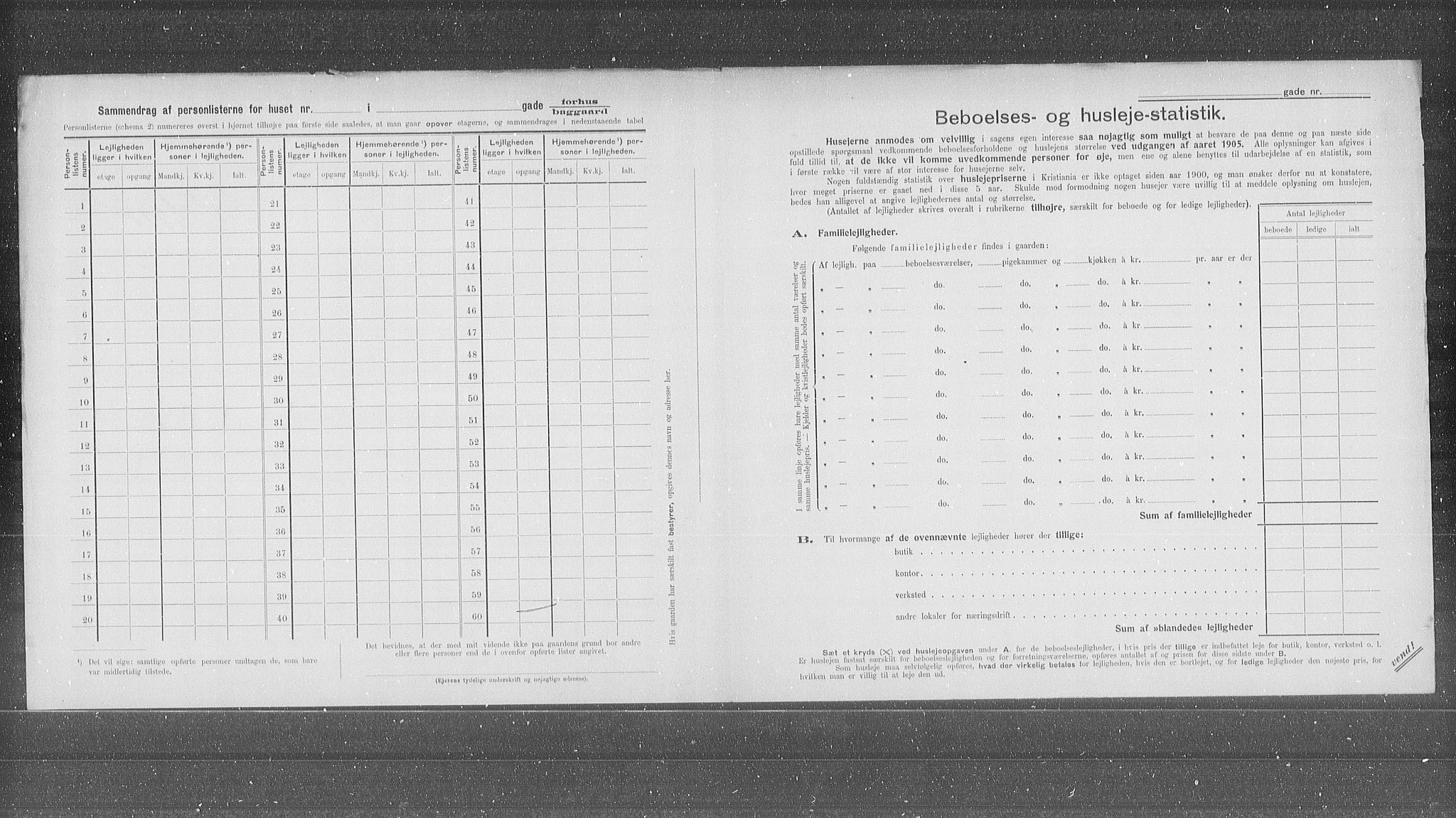 OBA, Municipal Census 1905 for Kristiania, 1905, p. 15031