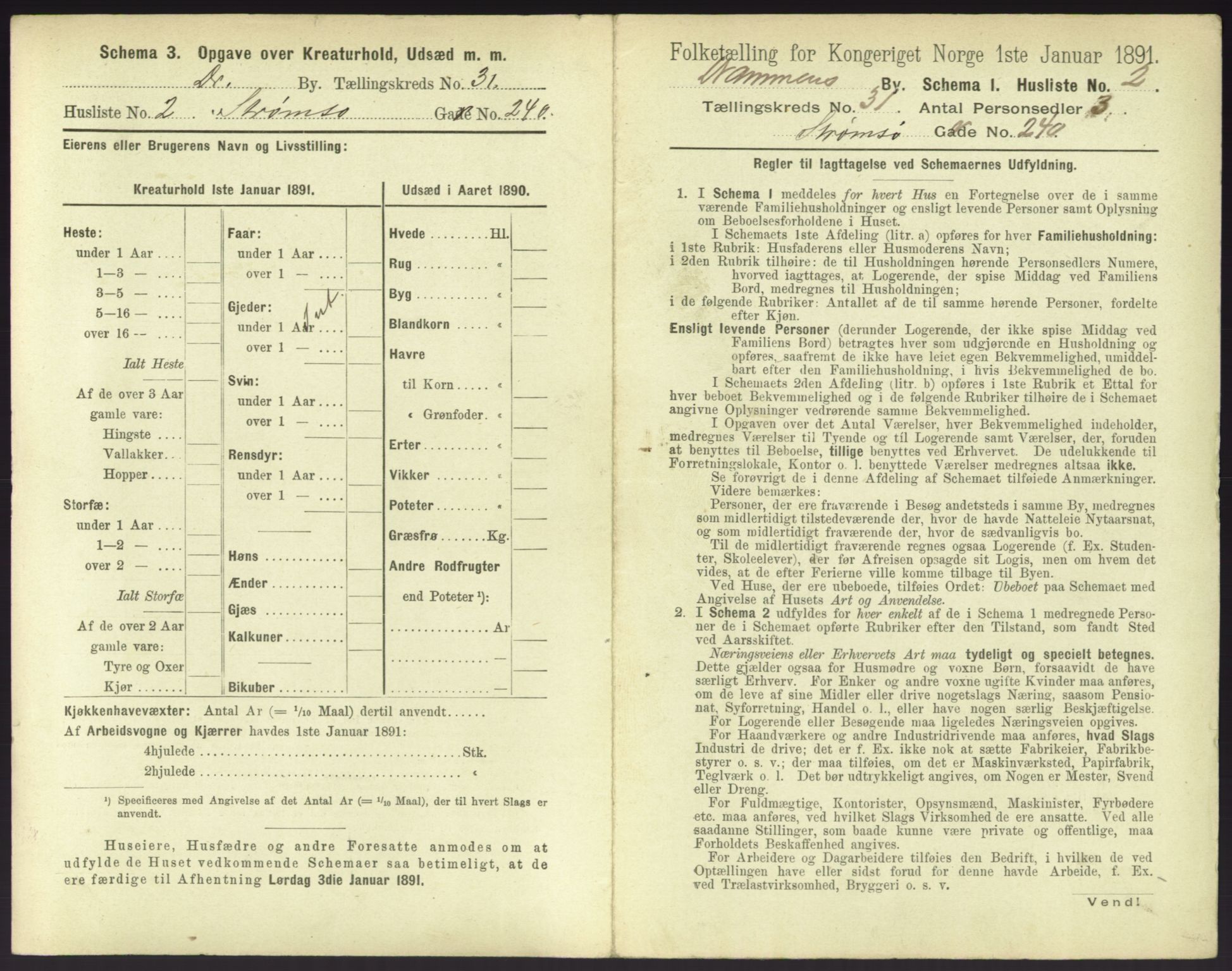 RA, 1891 census for 0602 Drammen, 1891, p. 2661