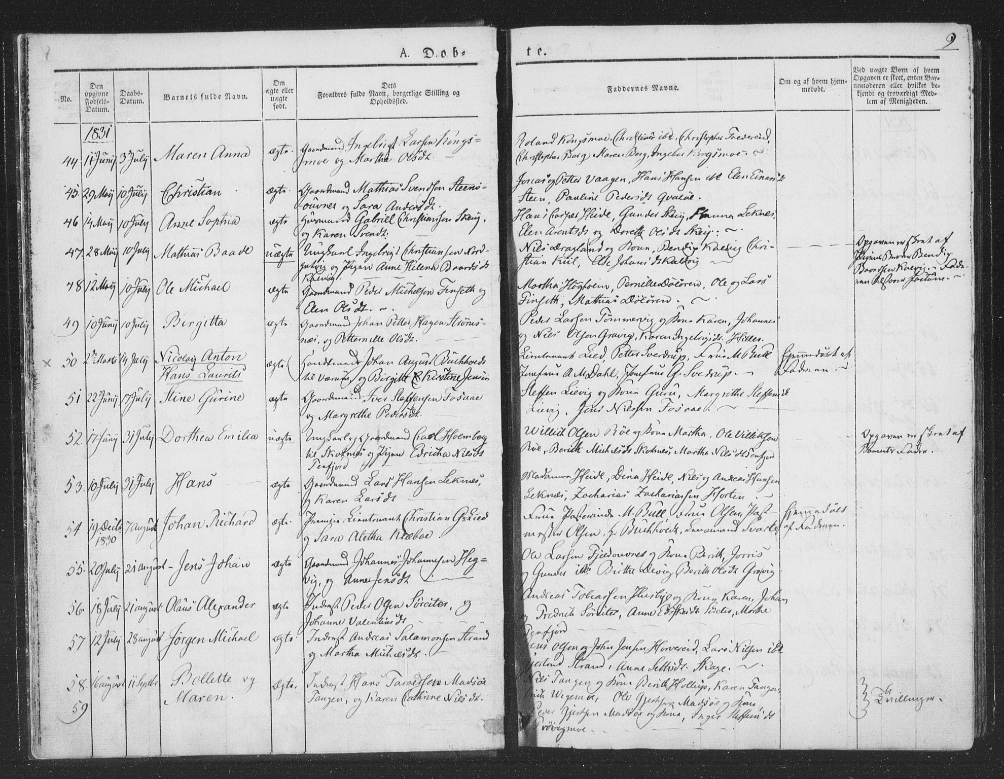 Ministerialprotokoller, klokkerbøker og fødselsregistre - Nord-Trøndelag, AV/SAT-A-1458/780/L0639: Parish register (official) no. 780A04, 1830-1844, p. 9