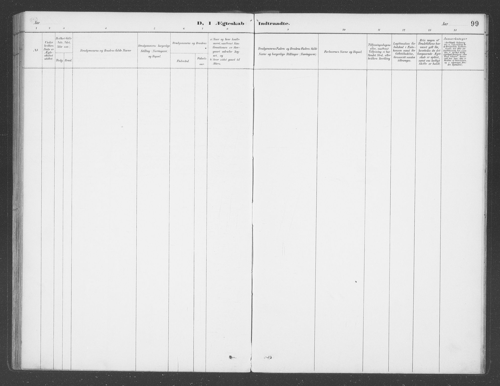 Balestrand sokneprestembete, AV/SAB-A-79601/H/Haa/Haab/L0001: Parish register (official) no. B  1, 1889-1910, p. 99