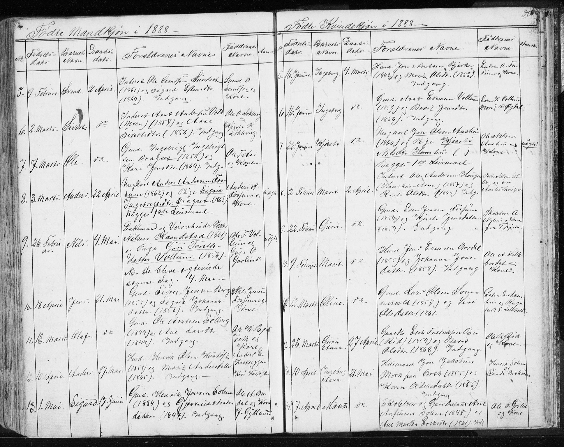 Ministerialprotokoller, klokkerbøker og fødselsregistre - Sør-Trøndelag, SAT/A-1456/689/L1043: Parish register (copy) no. 689C02, 1816-1892, p. 346