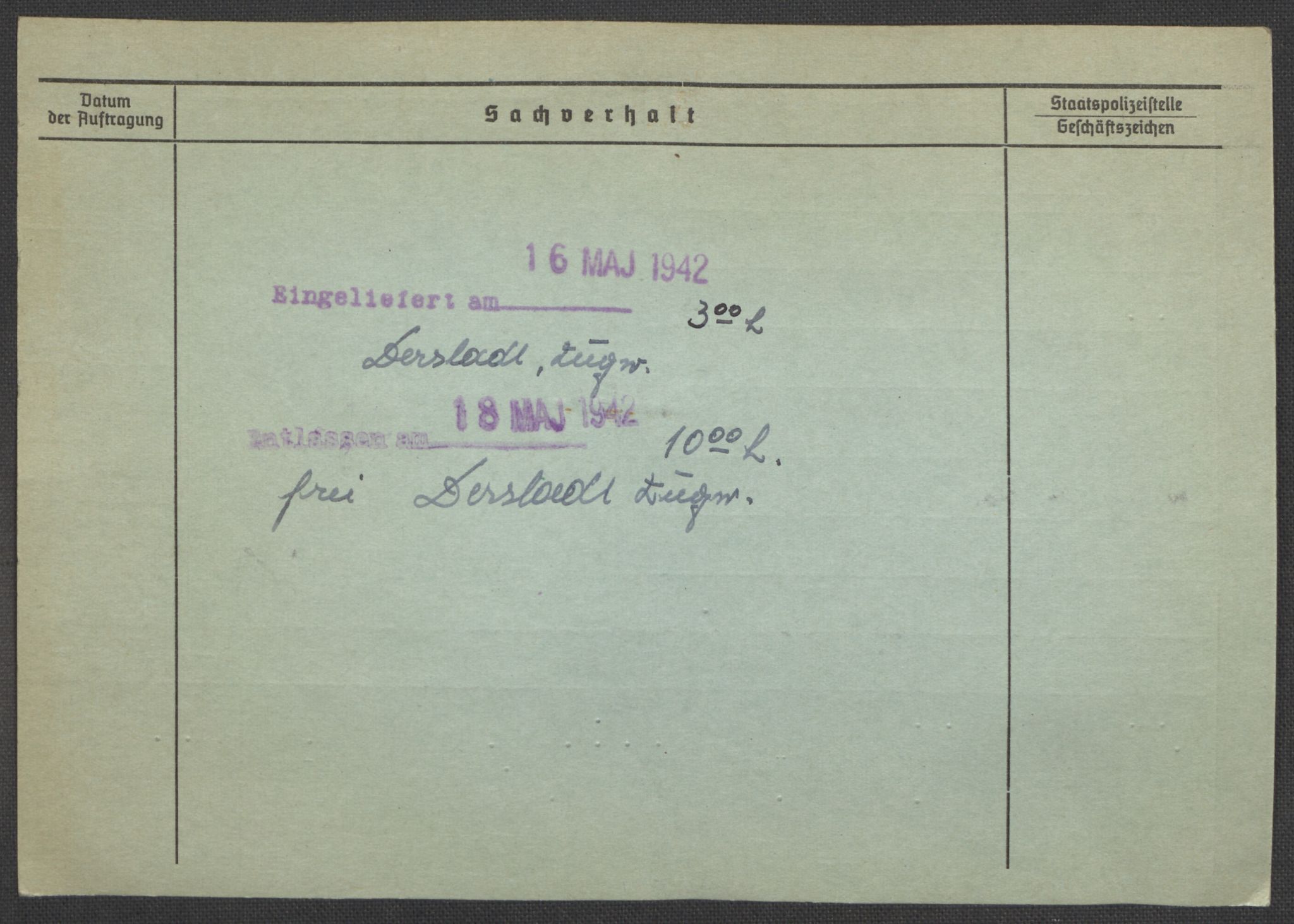 Befehlshaber der Sicherheitspolizei und des SD, RA/RAFA-5969/E/Ea/Eaa/L0003: Register over norske fanger i Møllergata 19: Eng-Hag, 1940-1945, p. 175