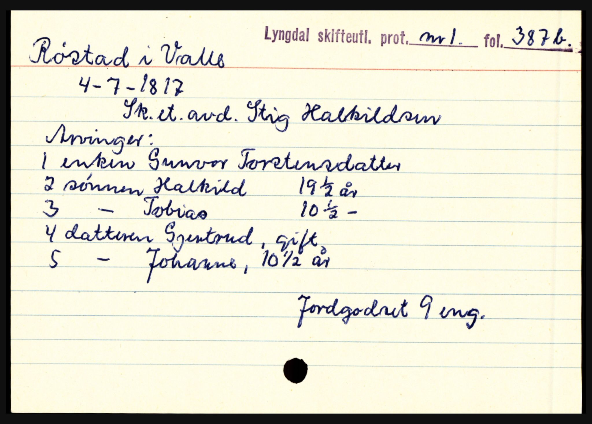 Lyngdal sorenskriveri, SAK/1221-0004/H, p. 9277