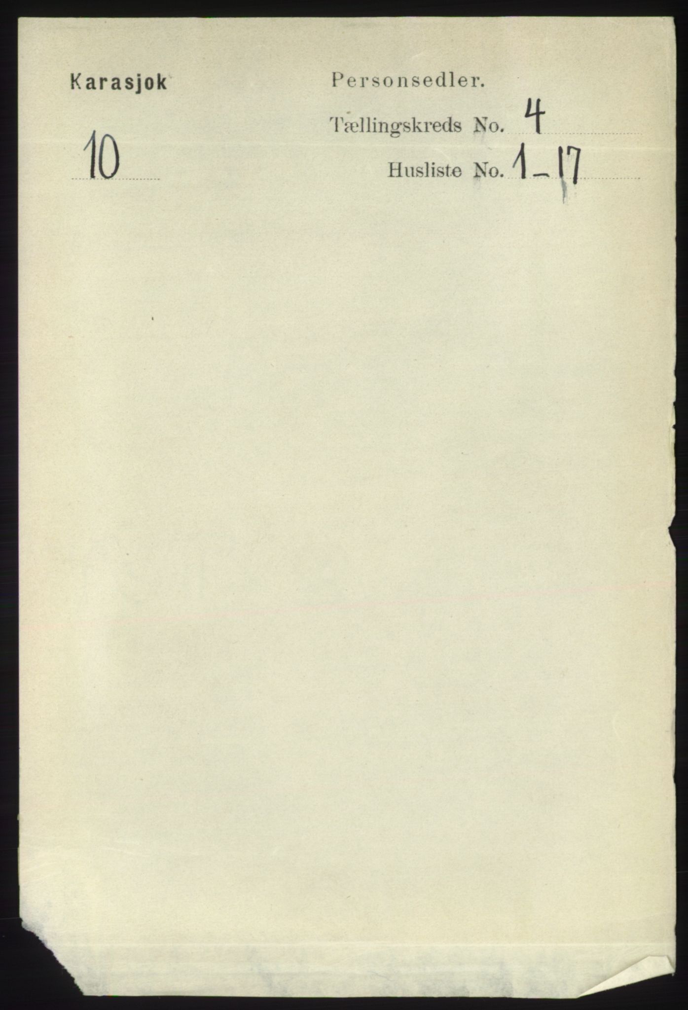 RA, 1891 census for 2021 Karasjok, 1891, p. 692