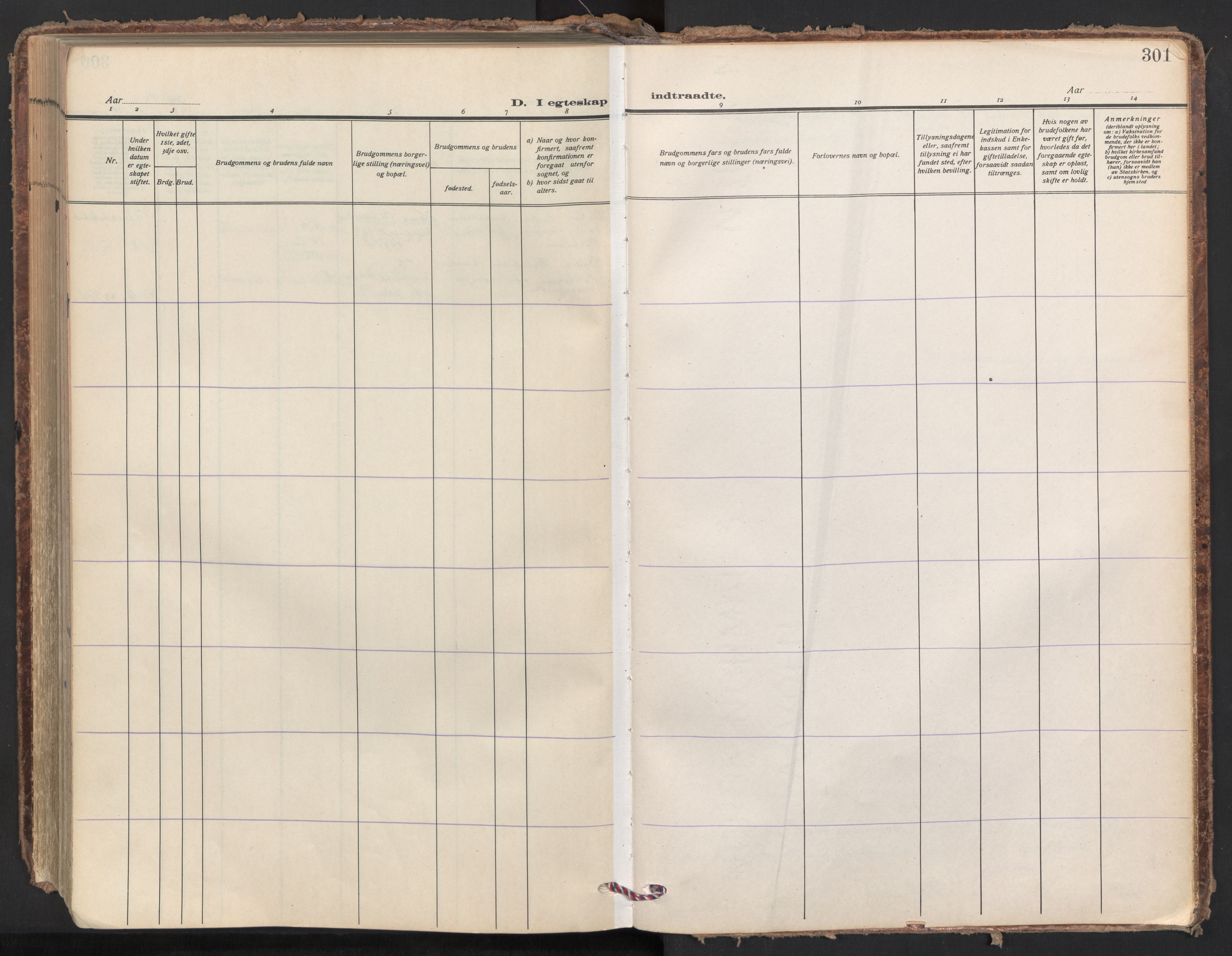 Trefoldighet prestekontor Kirkebøker, SAO/A-10882/F/Fc/L0010: Parish register (official) no. III 10, 1936-1954, p. 301