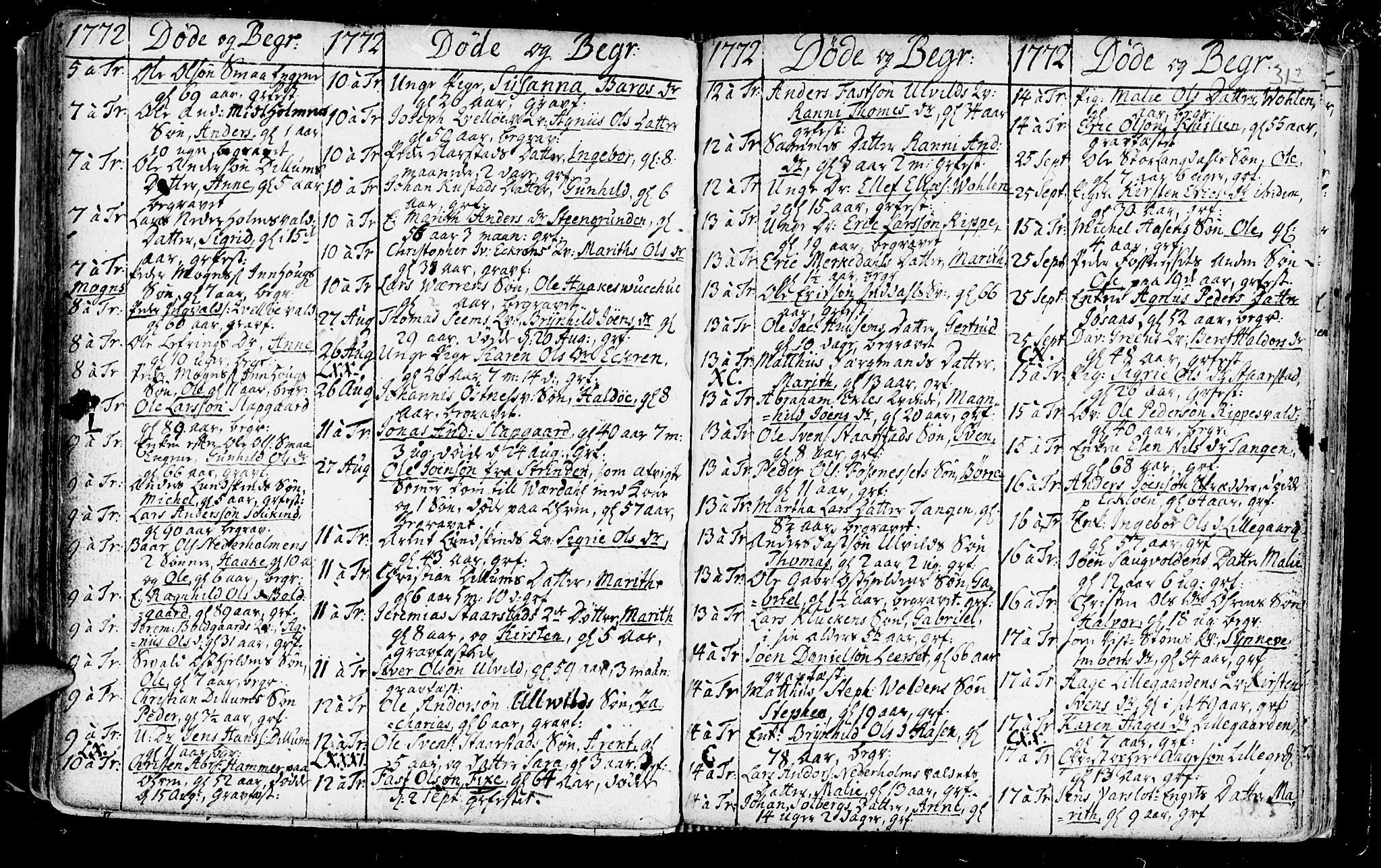 Ministerialprotokoller, klokkerbøker og fødselsregistre - Nord-Trøndelag, SAT/A-1458/723/L0231: Parish register (official) no. 723A02, 1748-1780, p. 313