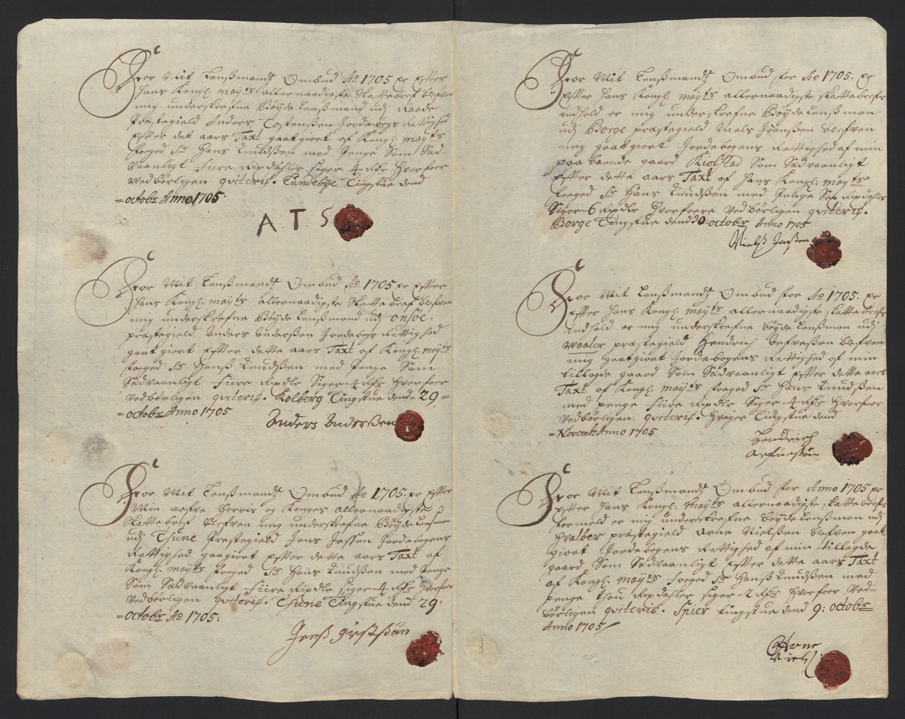 Rentekammeret inntil 1814, Reviderte regnskaper, Fogderegnskap, AV/RA-EA-4092/R04/L0133: Fogderegnskap Moss, Onsøy, Tune, Veme og Åbygge, 1705-1706, p. 147