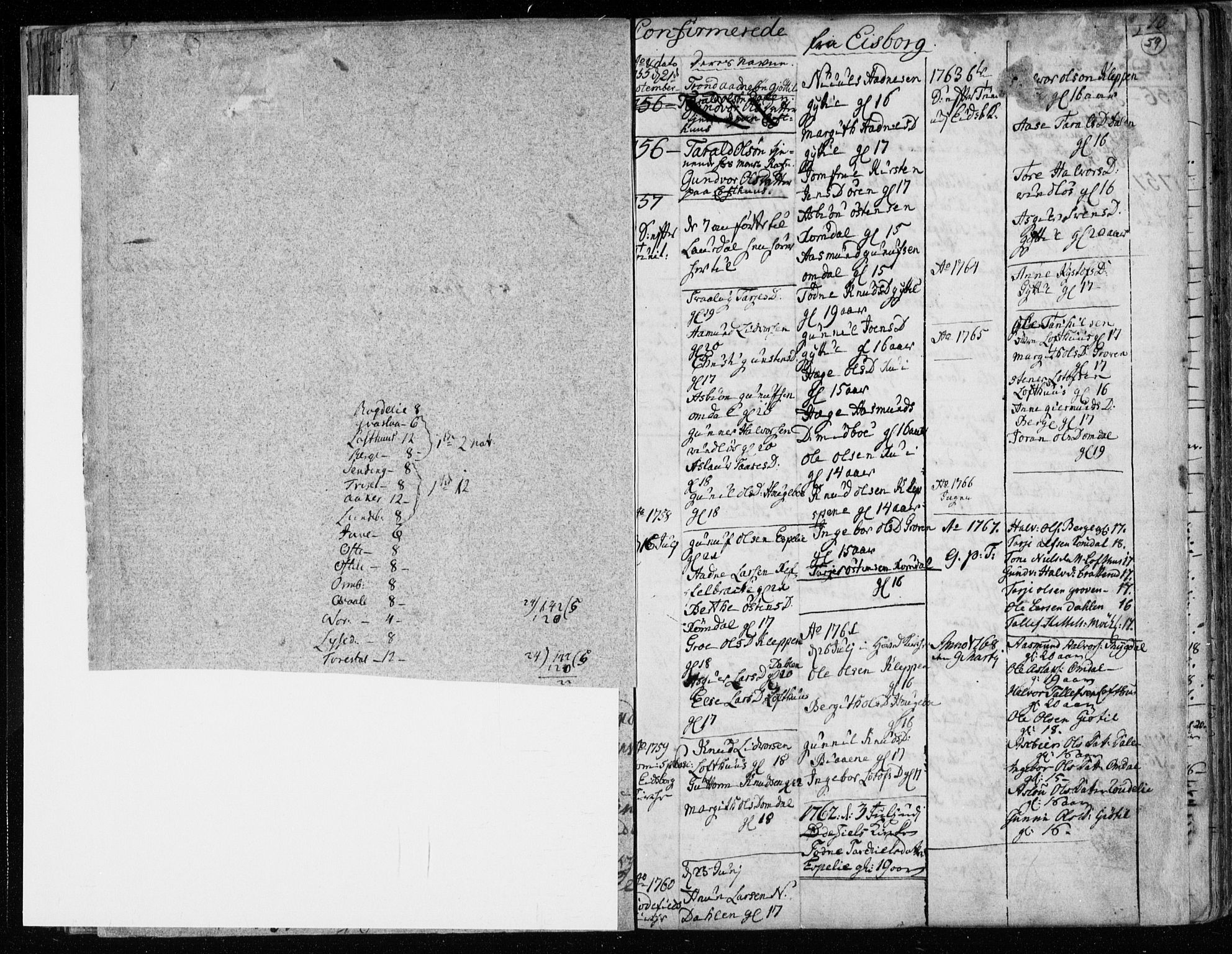 Lårdal kirkebøker, AV/SAKO-A-284/F/Fa/L0003: Parish register (official) no. I 3, 1754-1790, p. 59