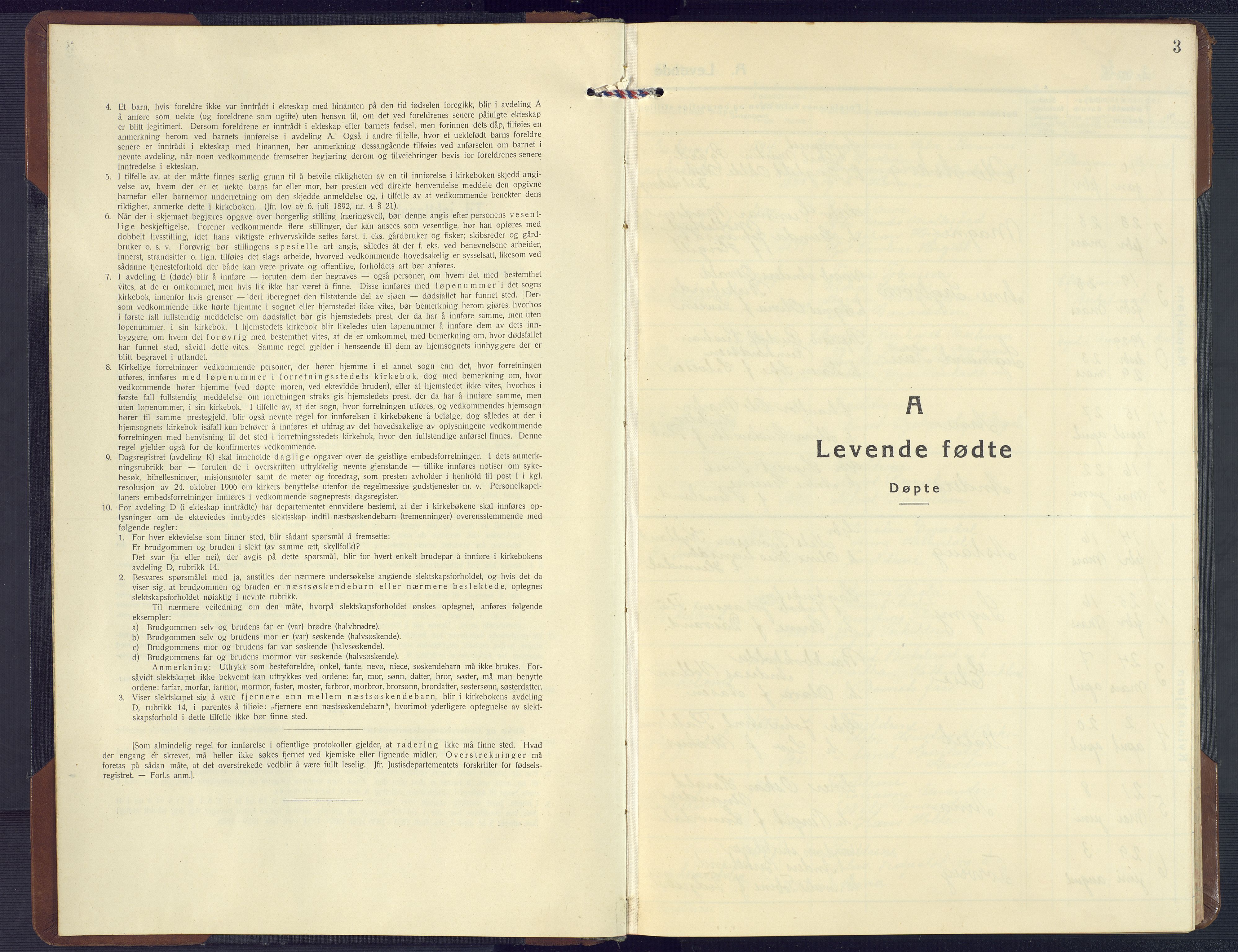Birkenes sokneprestkontor, SAK/1111-0004/F/Fb/L0005: Parish register (copy) no. B 5, 1930-1957, p. 3