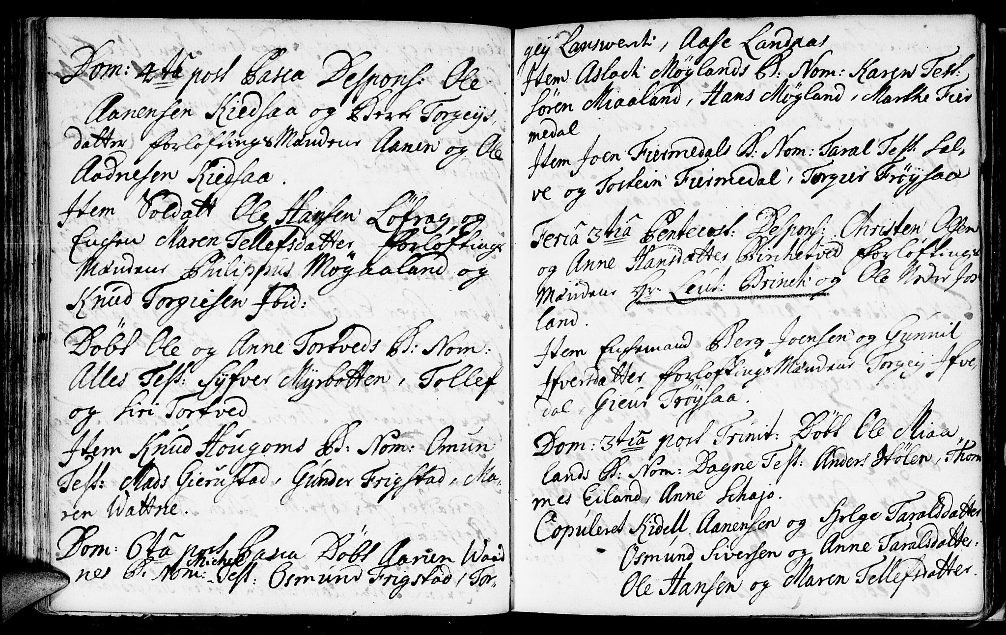 Evje sokneprestkontor, AV/SAK-1111-0008/F/Fa/Fac/L0001: Parish register (official) no. A 1, 1705-1764, p. 139-140