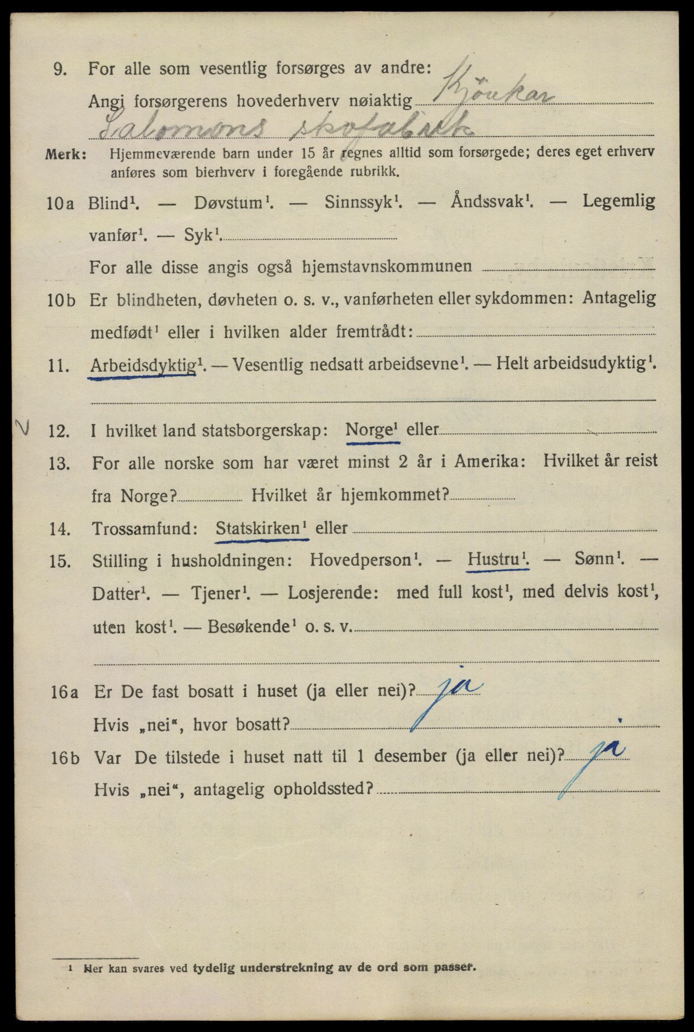 SAO, 1920 census for Kristiania, 1920, p. 197448