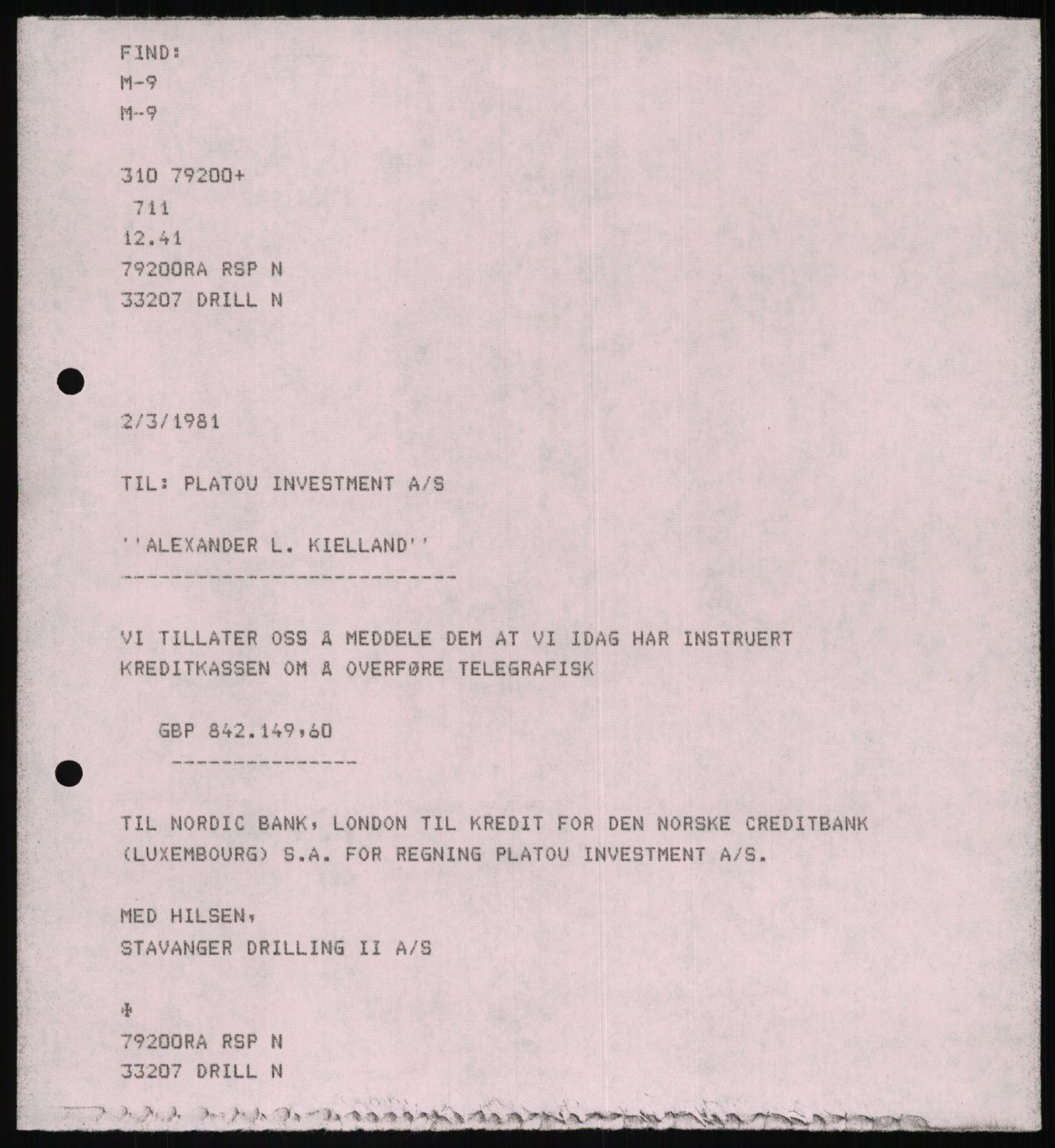 Pa 1503 - Stavanger Drilling AS, AV/SAST-A-101906/D/L0006: Korrespondanse og saksdokumenter, 1974-1984, p. 359