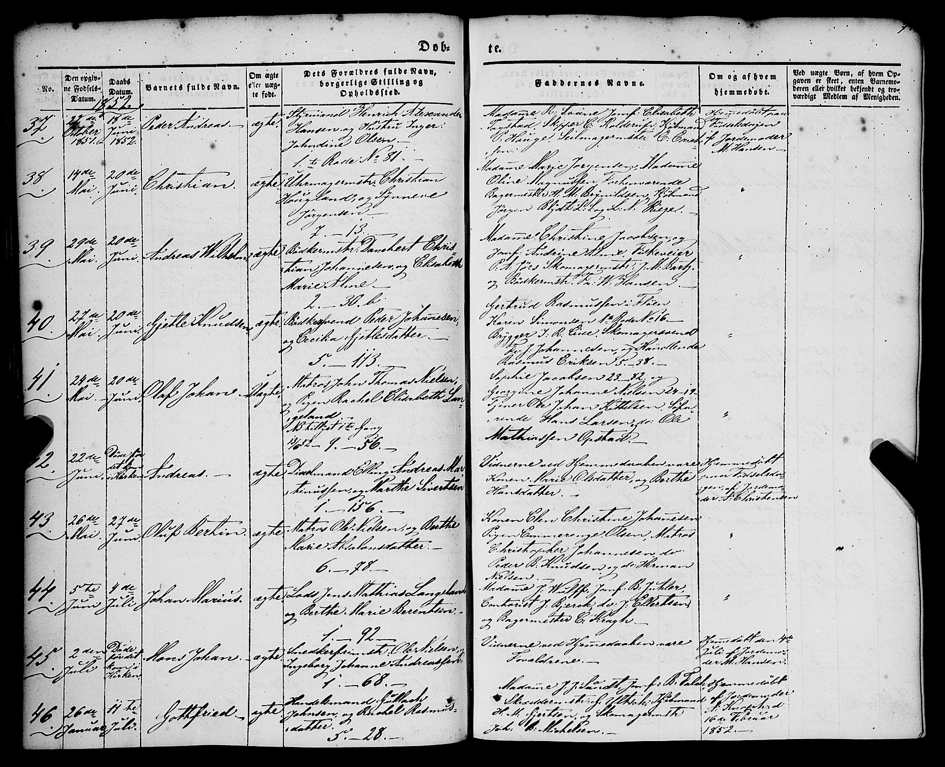 Nykirken Sokneprestembete, AV/SAB-A-77101/H/Haa/L0014: Parish register (official) no. B 1, 1844-1858, p. 74