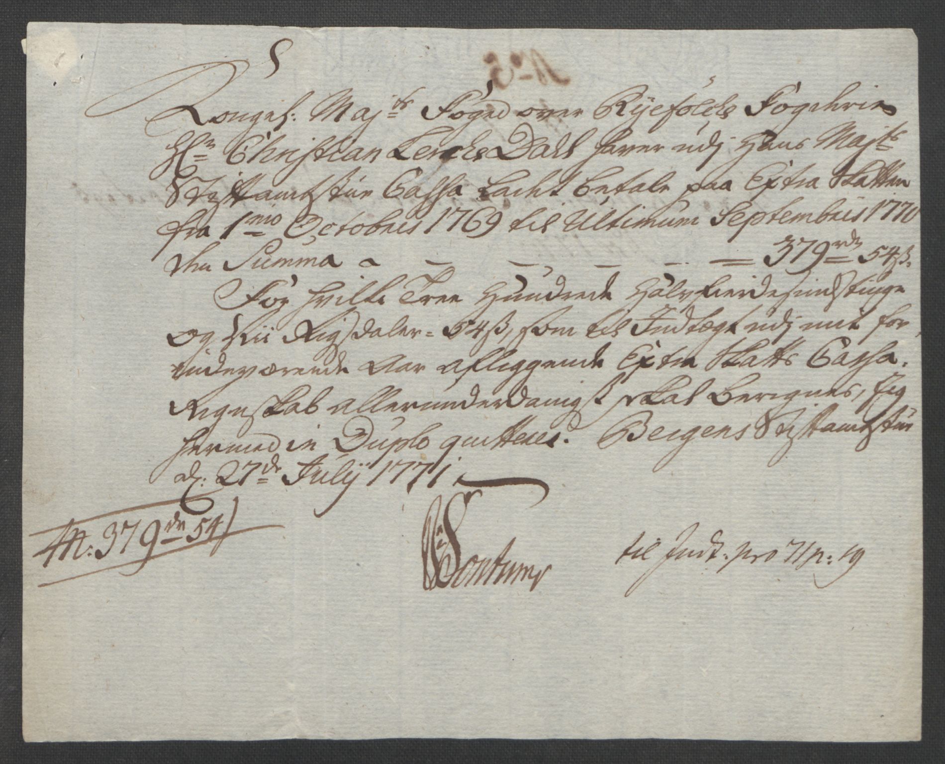 Rentekammeret inntil 1814, Reviderte regnskaper, Fogderegnskap, AV/RA-EA-4092/R47/L2972: Ekstraskatten Ryfylke, 1762-1780, p. 223