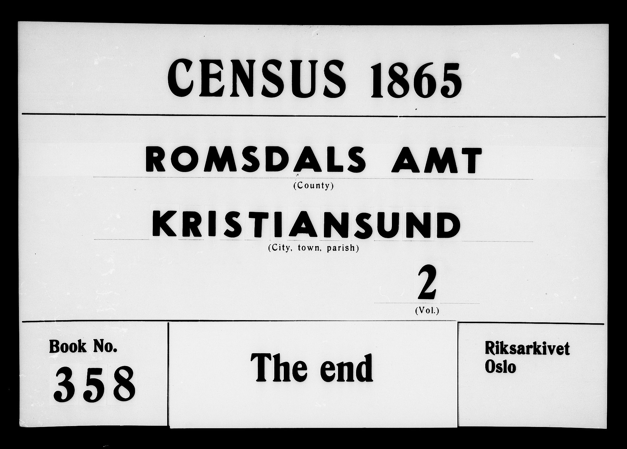 RA, 1865 census for Kristiansund/Kristiansund, 1865, p. 1077