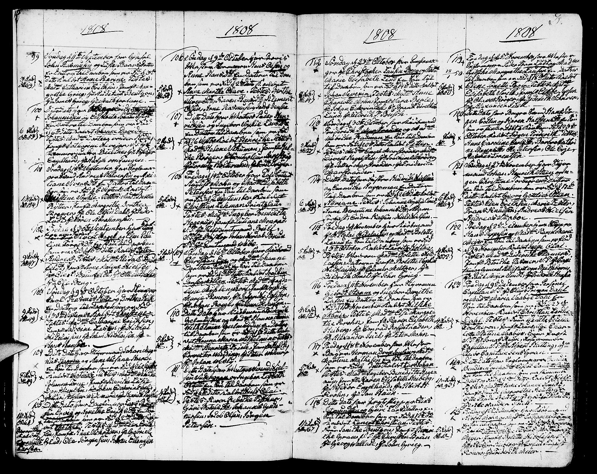 Nykirken Sokneprestembete, AV/SAB-A-77101/H/Haa/L0006: Parish register (official) no. A 6, 1808-1820, p. 3
