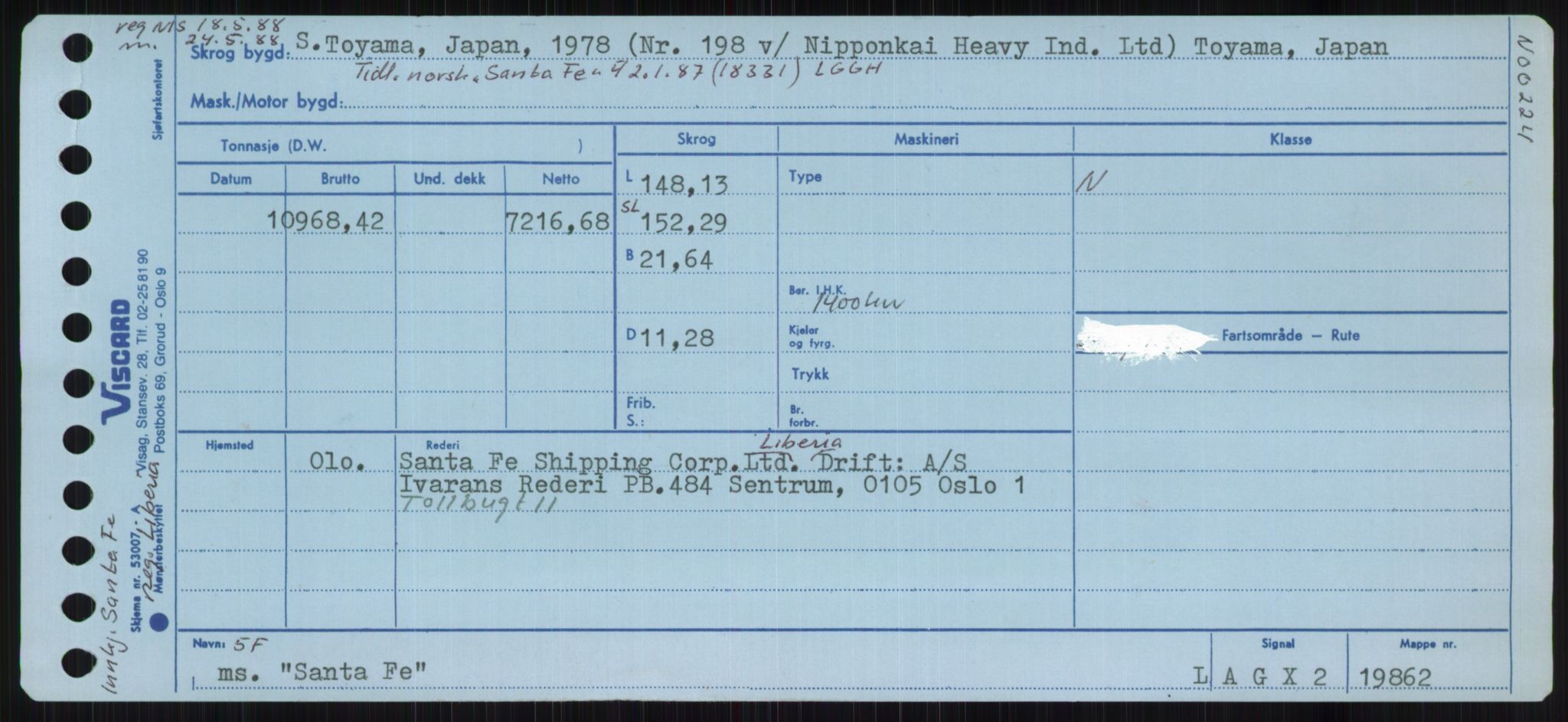 Sjøfartsdirektoratet med forløpere, Skipsmålingen, RA/S-1627/H/Ha/L0005/0001: Fartøy, S-Sven / Fartøy, S-Skji, p. 161