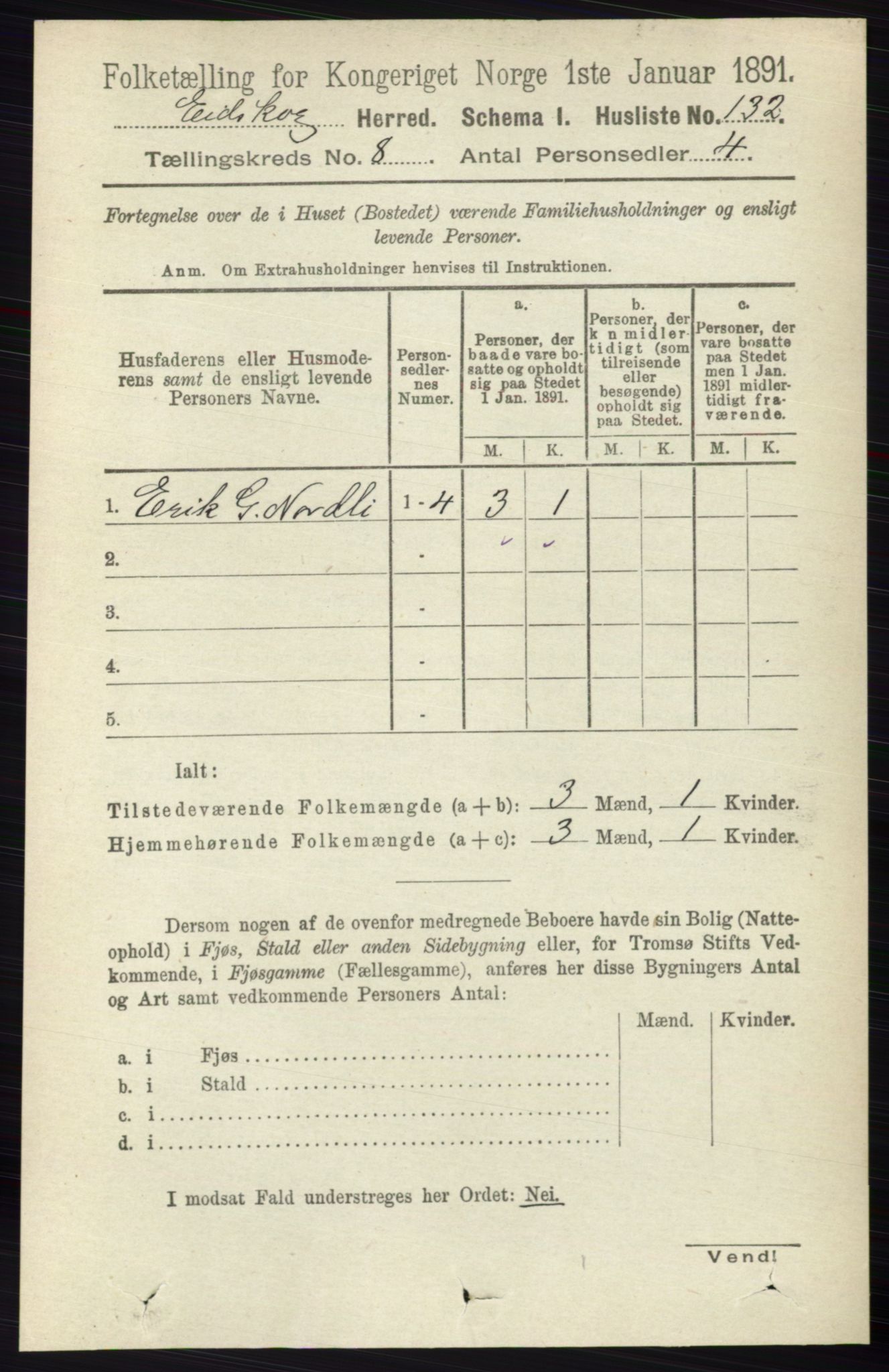 RA, 1891 census for 0420 Eidskog, 1891, p. 4552