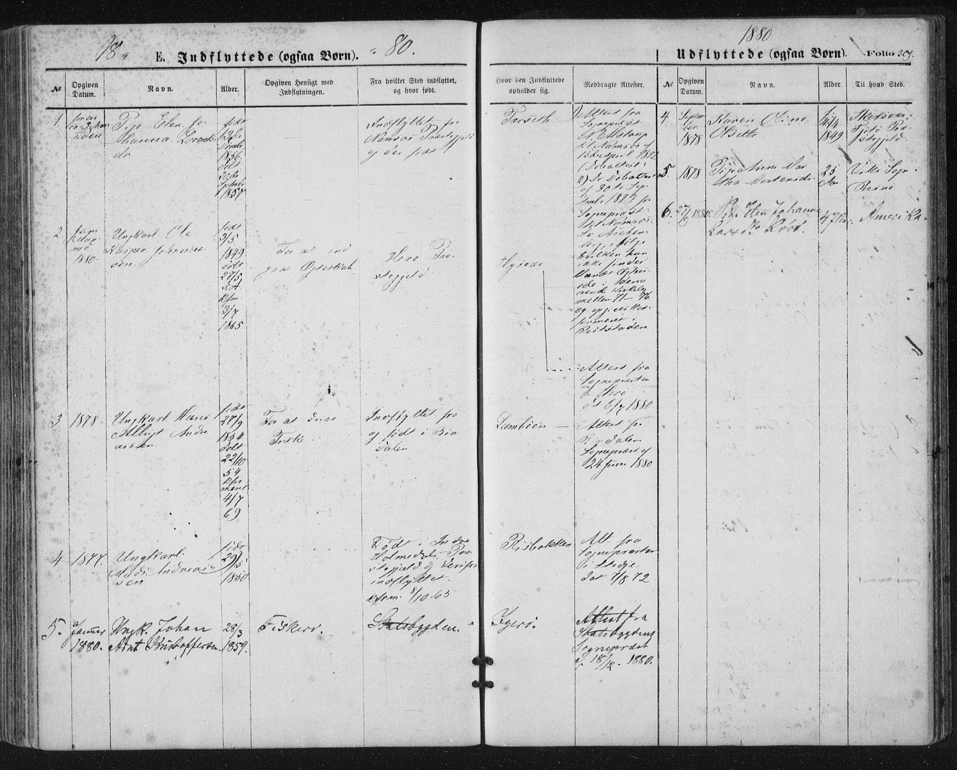 Ministerialprotokoller, klokkerbøker og fødselsregistre - Nordland, SAT/A-1459/816/L0241: Parish register (official) no. 816A07, 1870-1885, p. 301