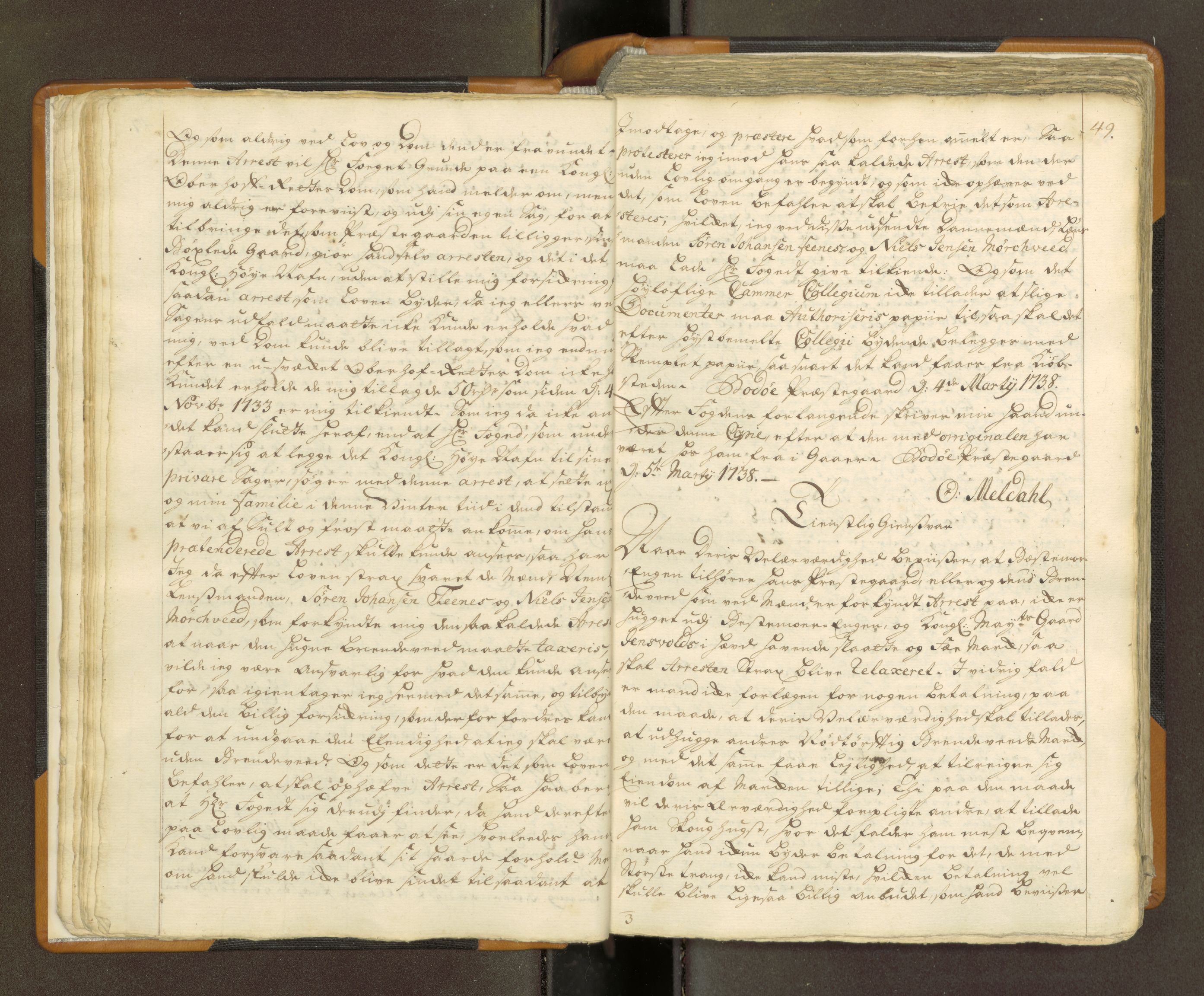 Nordland og Finnmarks lagstol, AV/SAT-A-5608/X/L0010: Domkopibok/justisprotokoll, 1742-1743, p. 48-49