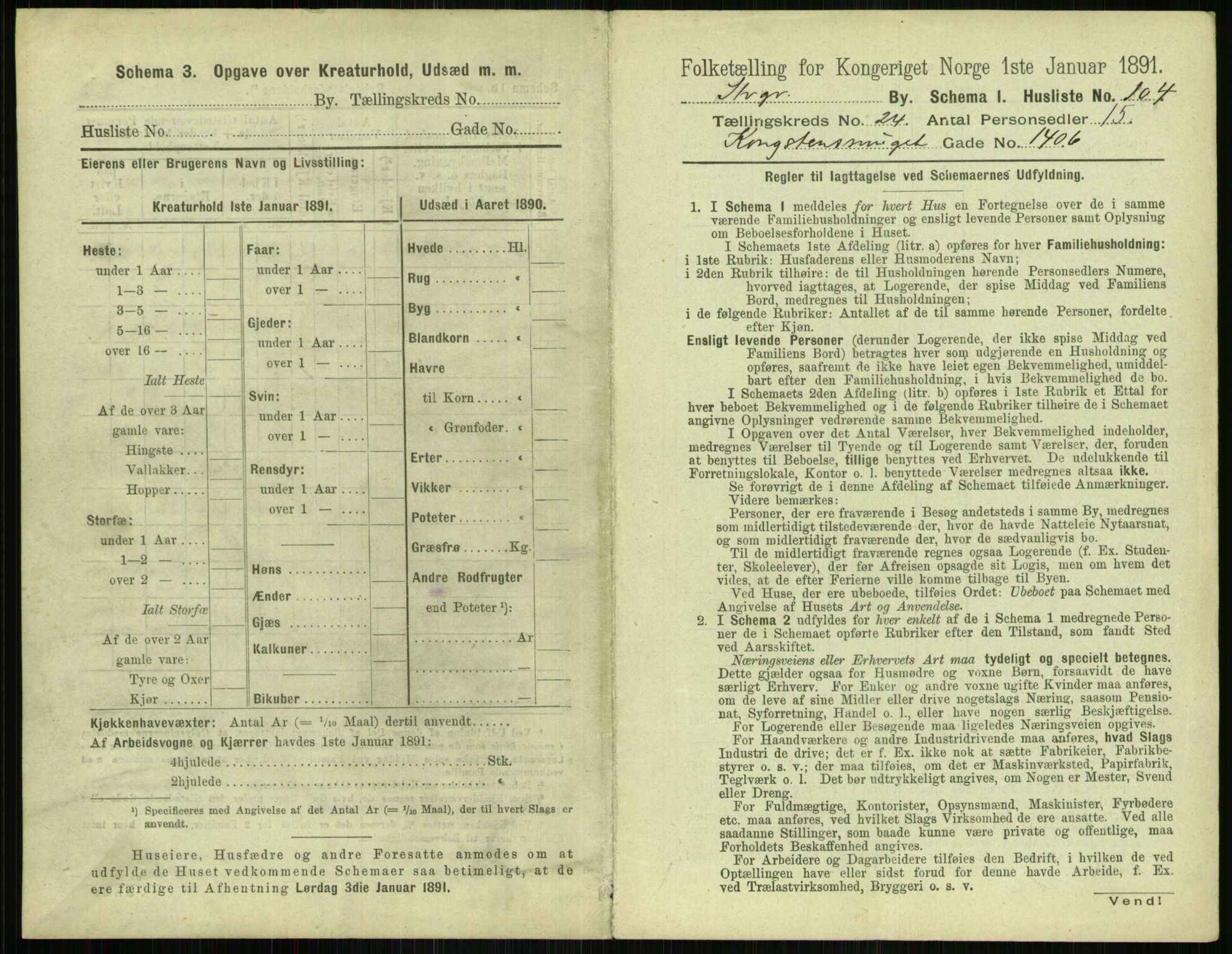 RA, 1891 census for 1103 Stavanger, 1891, p. 4781