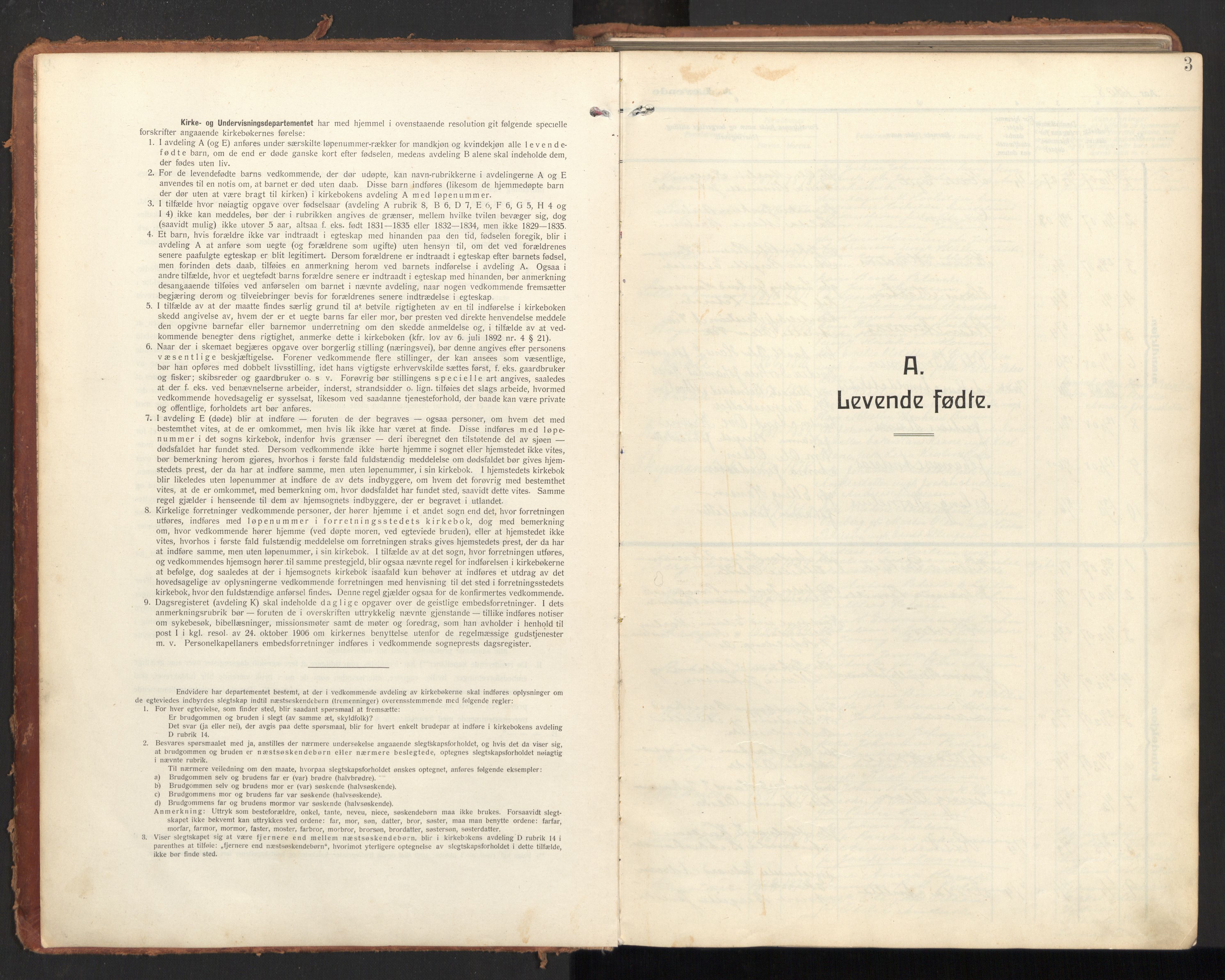 Ministerialprotokoller, klokkerbøker og fødselsregistre - Nordland, SAT/A-1459/847/L0683: Parish register (copy) no. 847C11, 1908-1929, p. 3