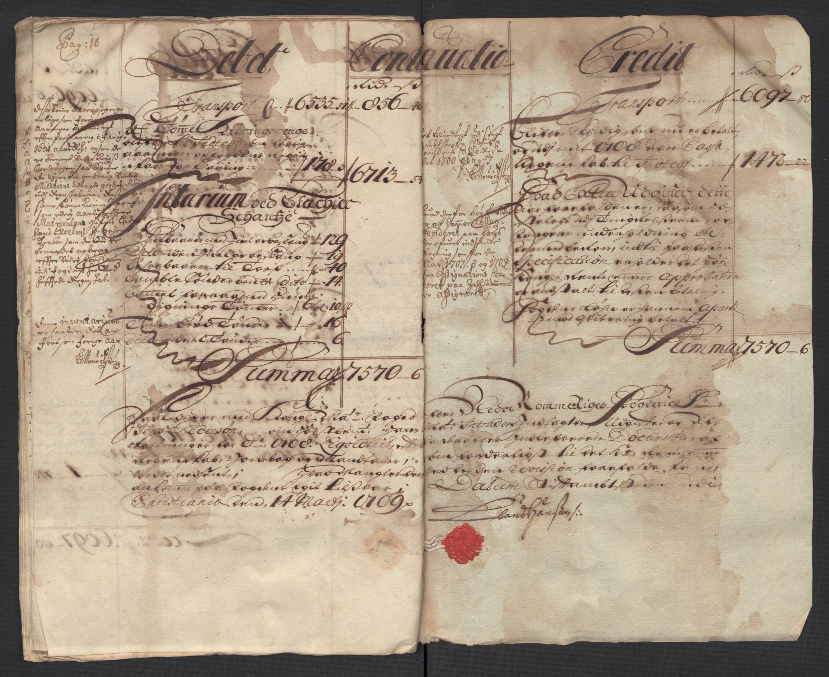 Rentekammeret inntil 1814, Reviderte regnskaper, Fogderegnskap, RA/EA-4092/R11/L0591: Fogderegnskap Nedre Romerike, 1708-1709, p. 18