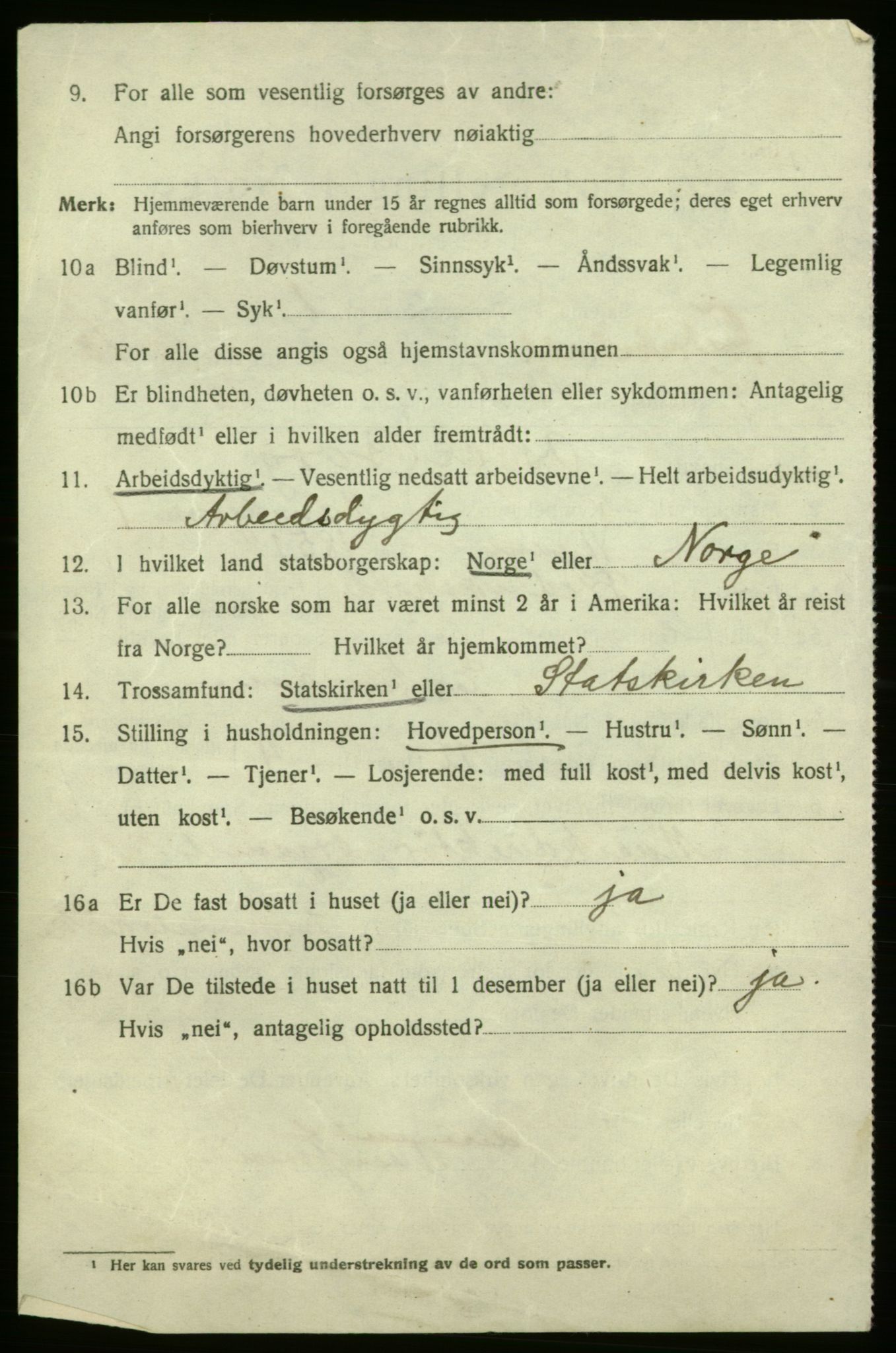 SAO, 1920 census for Fredrikshald, 1920, p. 23553