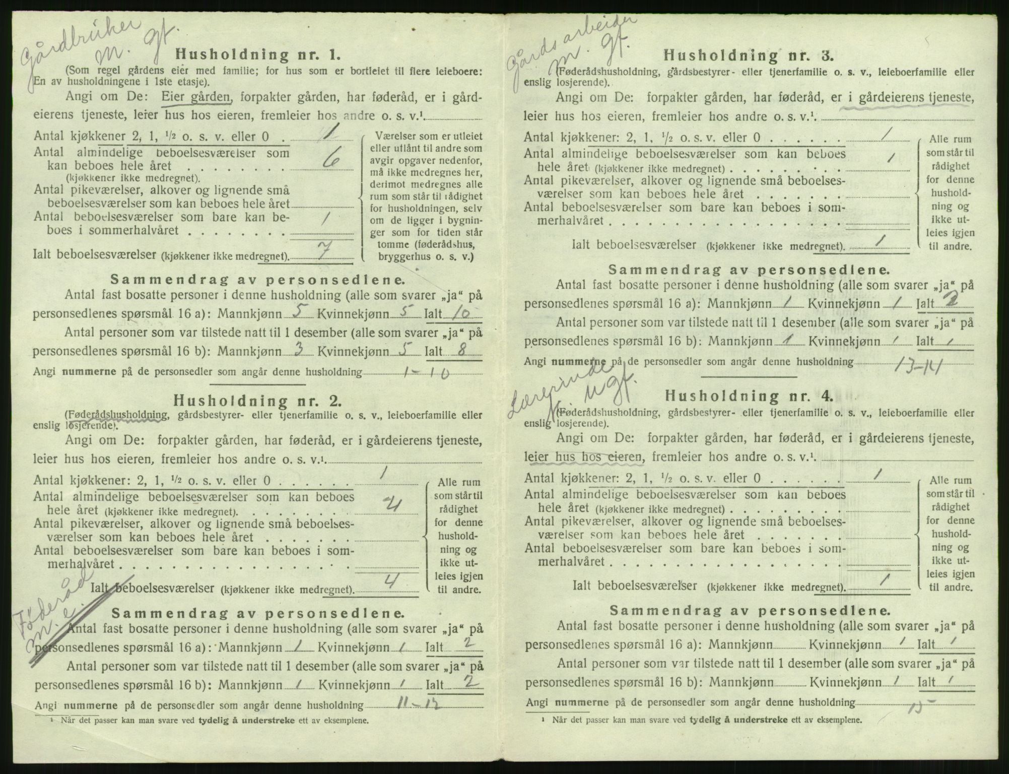 SAT, 1920 census for Frei, 1920, p. 124