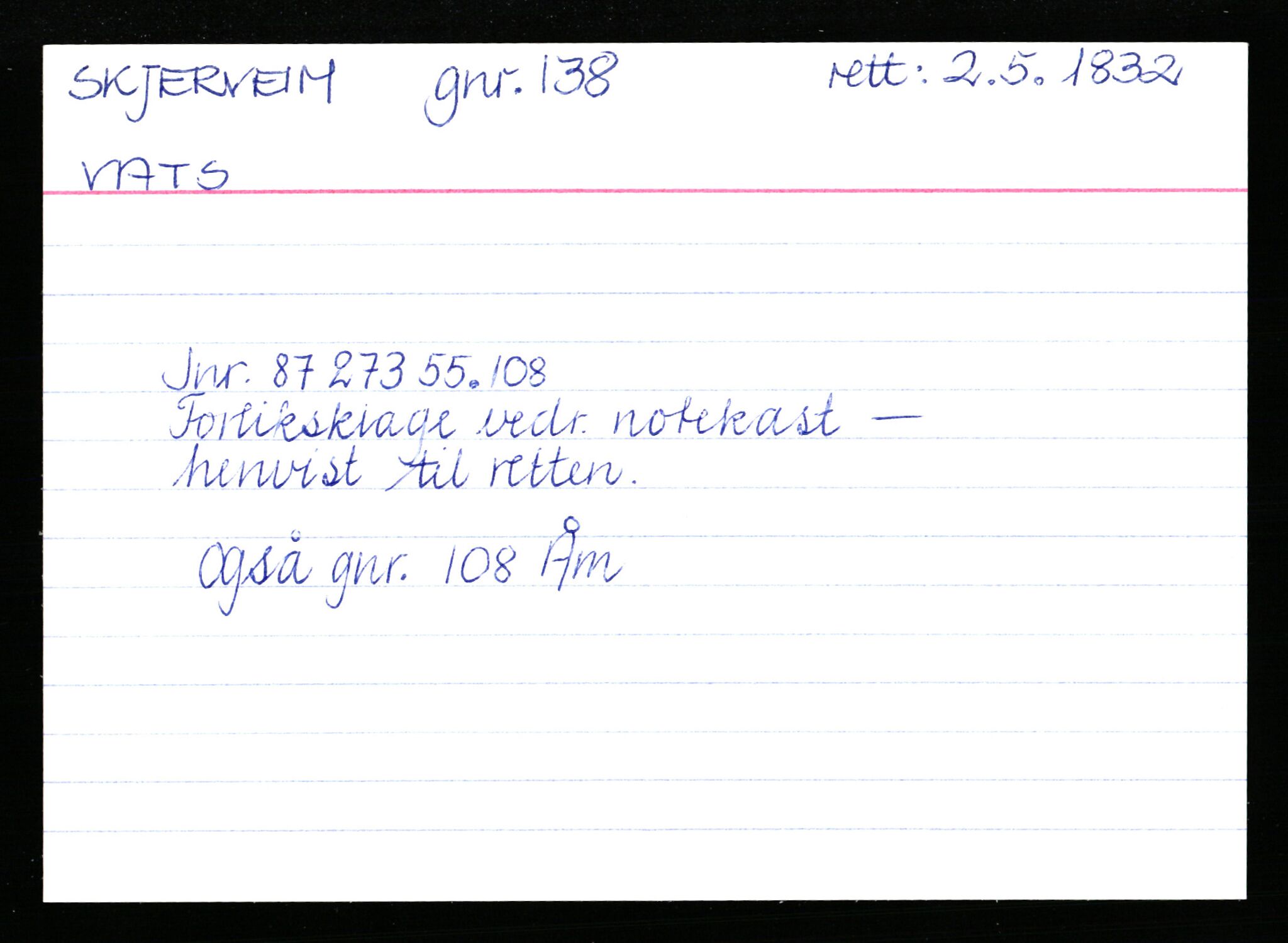 Statsarkivet i Stavanger, AV/SAST-A-101971/03/Y/Yk/L0035: Registerkort sortert etter gårdsnavn: Sikvaland lille - Skorve, 1750-1930, p. 583