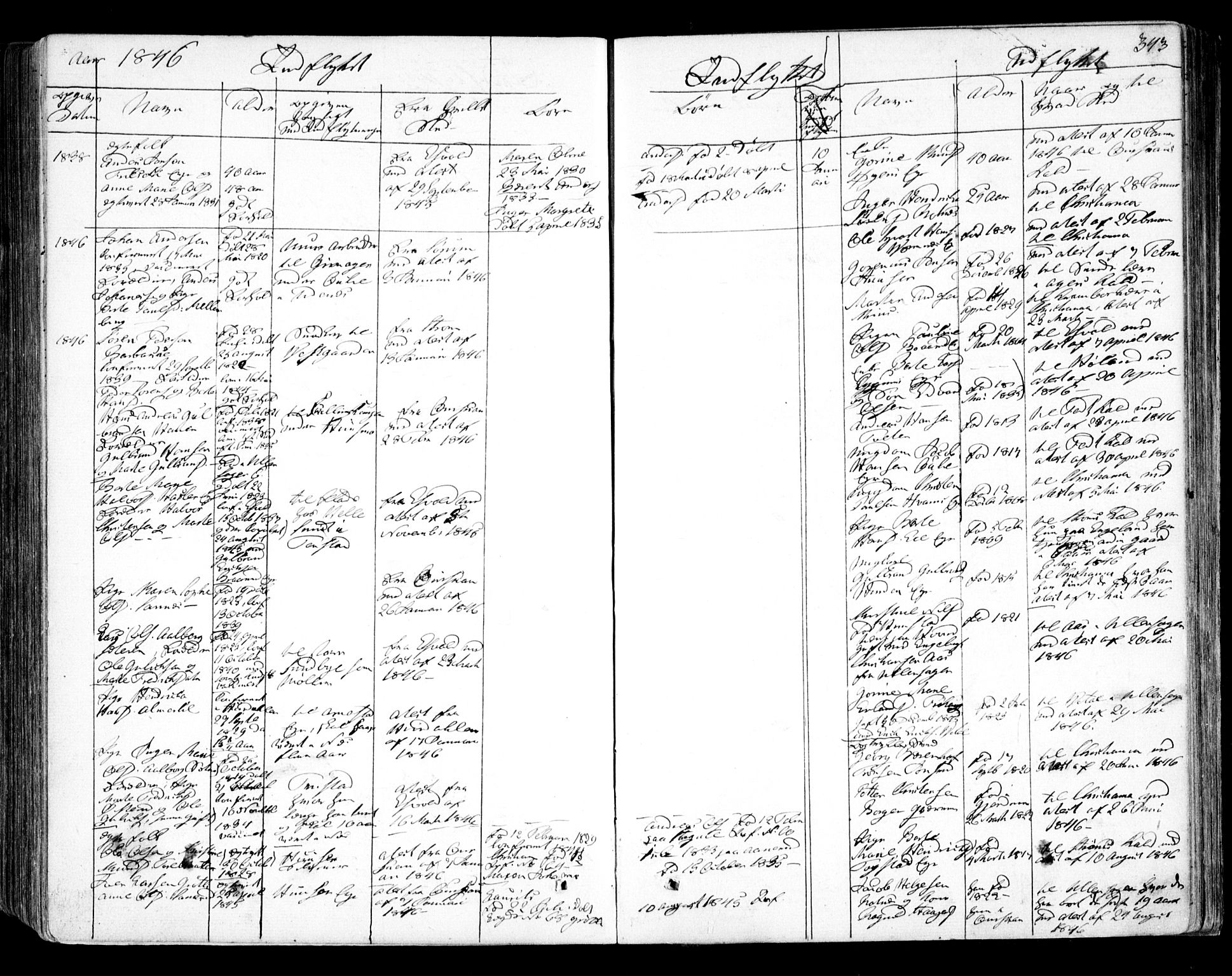 Nes prestekontor Kirkebøker, SAO/A-10410/F/Fa/L0007: Parish register (official) no. I 7, 1846-1858, p. 343
