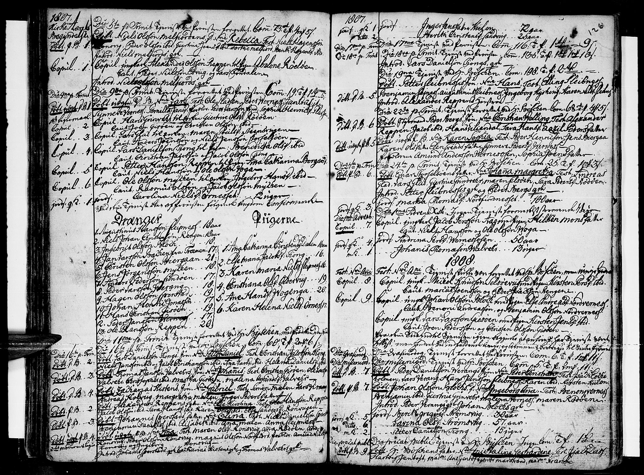 Ministerialprotokoller, klokkerbøker og fødselsregistre - Nordland, SAT/A-1459/841/L0591: Parish register (official) no. 841A03 /1, 1777-1819, p. 125-126