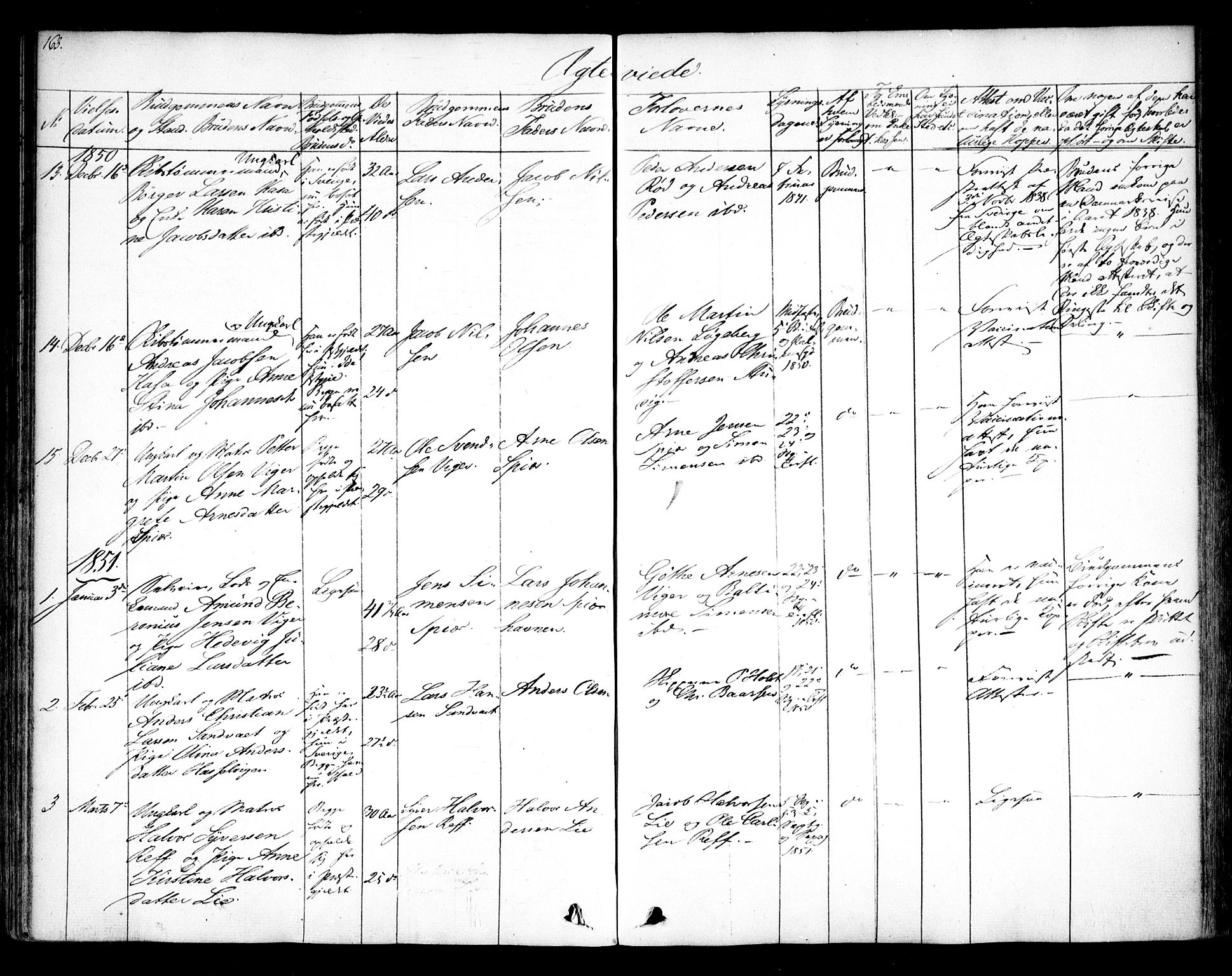 Hvaler prestekontor Kirkebøker, SAO/A-2001/F/Fa/L0006: Parish register (official) no. I 6, 1846-1863, p. 163