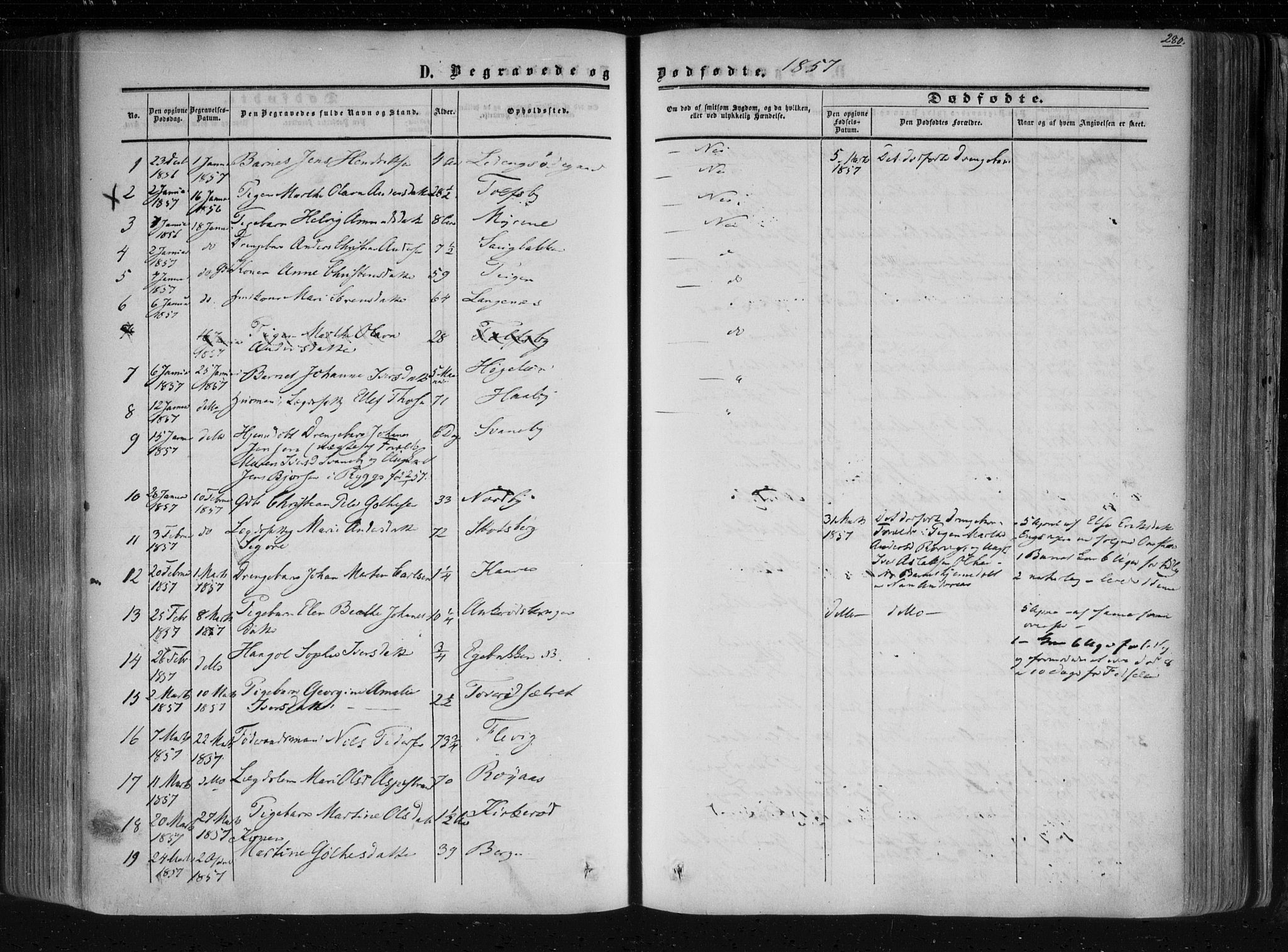 Aremark prestekontor Kirkebøker, SAO/A-10899/F/Fc/L0003: Parish register (official) no. III 3, 1850-1865, p. 280