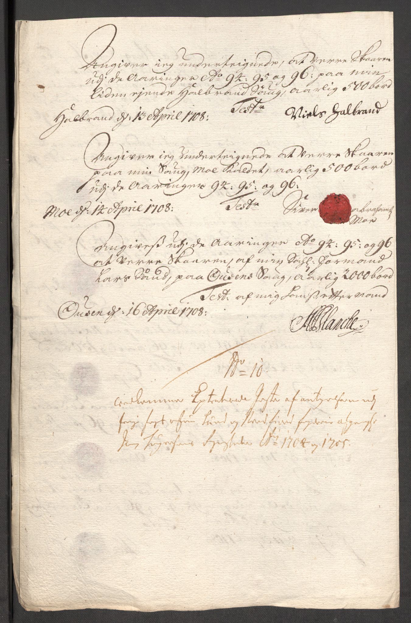 Rentekammeret inntil 1814, Reviderte regnskaper, Fogderegnskap, AV/RA-EA-4092/R53/L3429: Fogderegnskap Sunn- og Nordfjord, 1705, p. 382