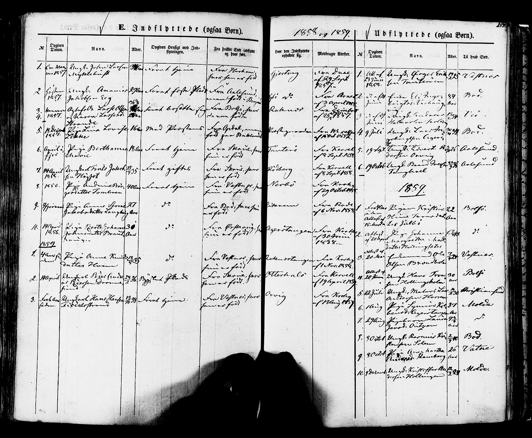 Ministerialprotokoller, klokkerbøker og fødselsregistre - Møre og Romsdal, SAT/A-1454/560/L0719: Parish register (official) no. 560A03, 1845-1872, p. 287