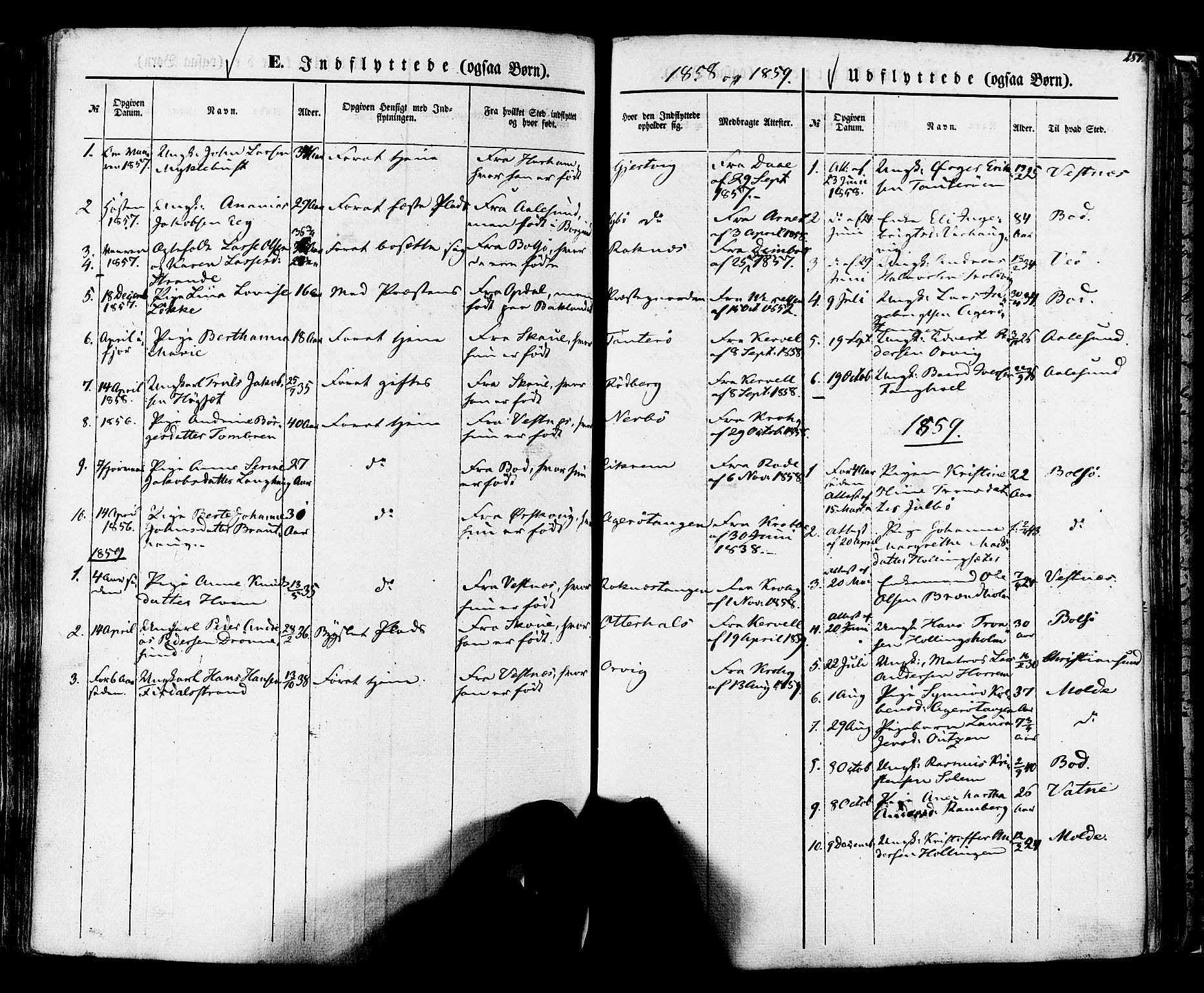 Ministerialprotokoller, klokkerbøker og fødselsregistre - Møre og Romsdal, AV/SAT-A-1454/560/L0719: Parish register (official) no. 560A03, 1845-1872, p. 287