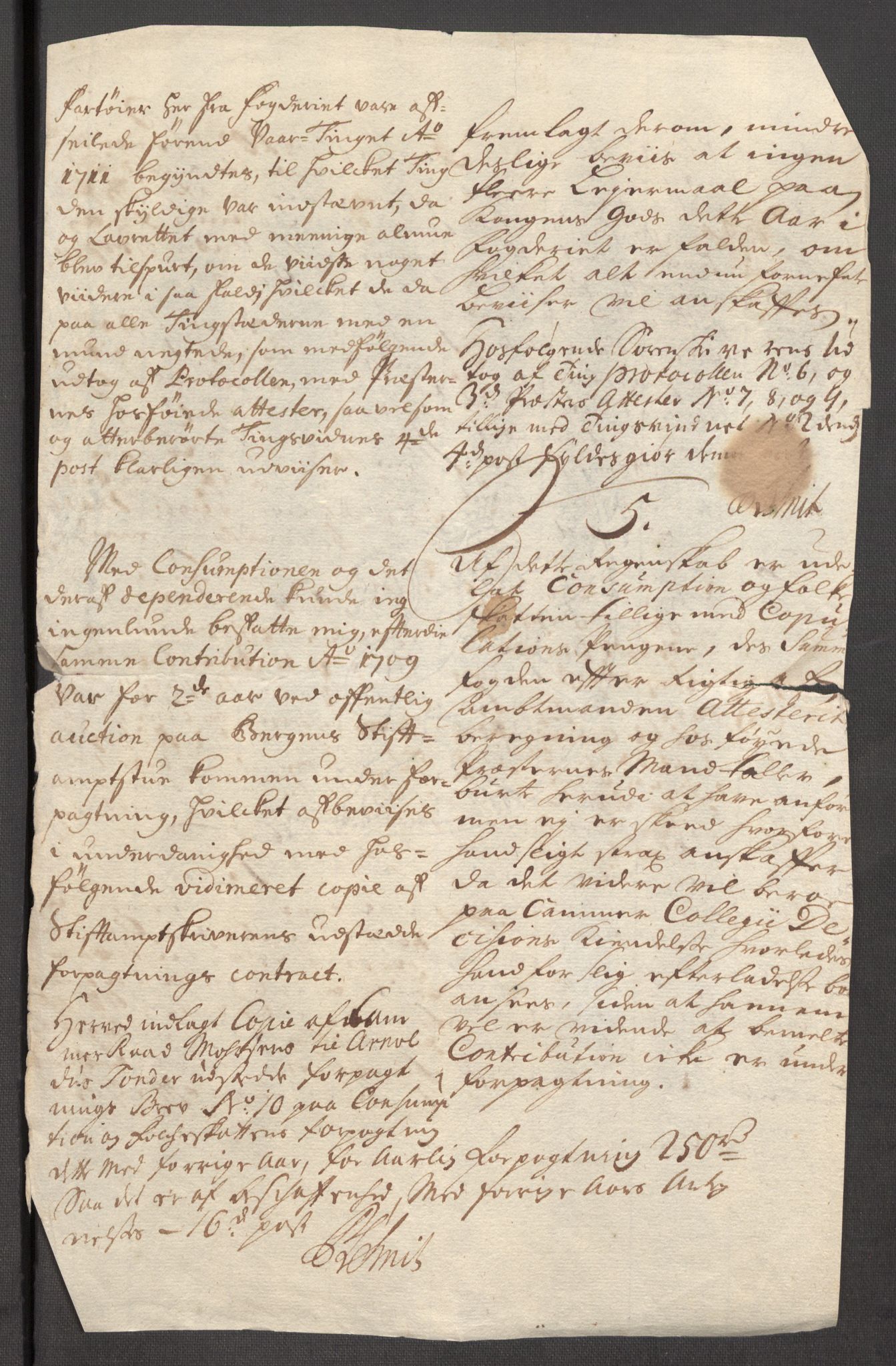 Rentekammeret inntil 1814, Reviderte regnskaper, Fogderegnskap, RA/EA-4092/R65/L4511: Fogderegnskap Helgeland, 1710-1711, p. 136