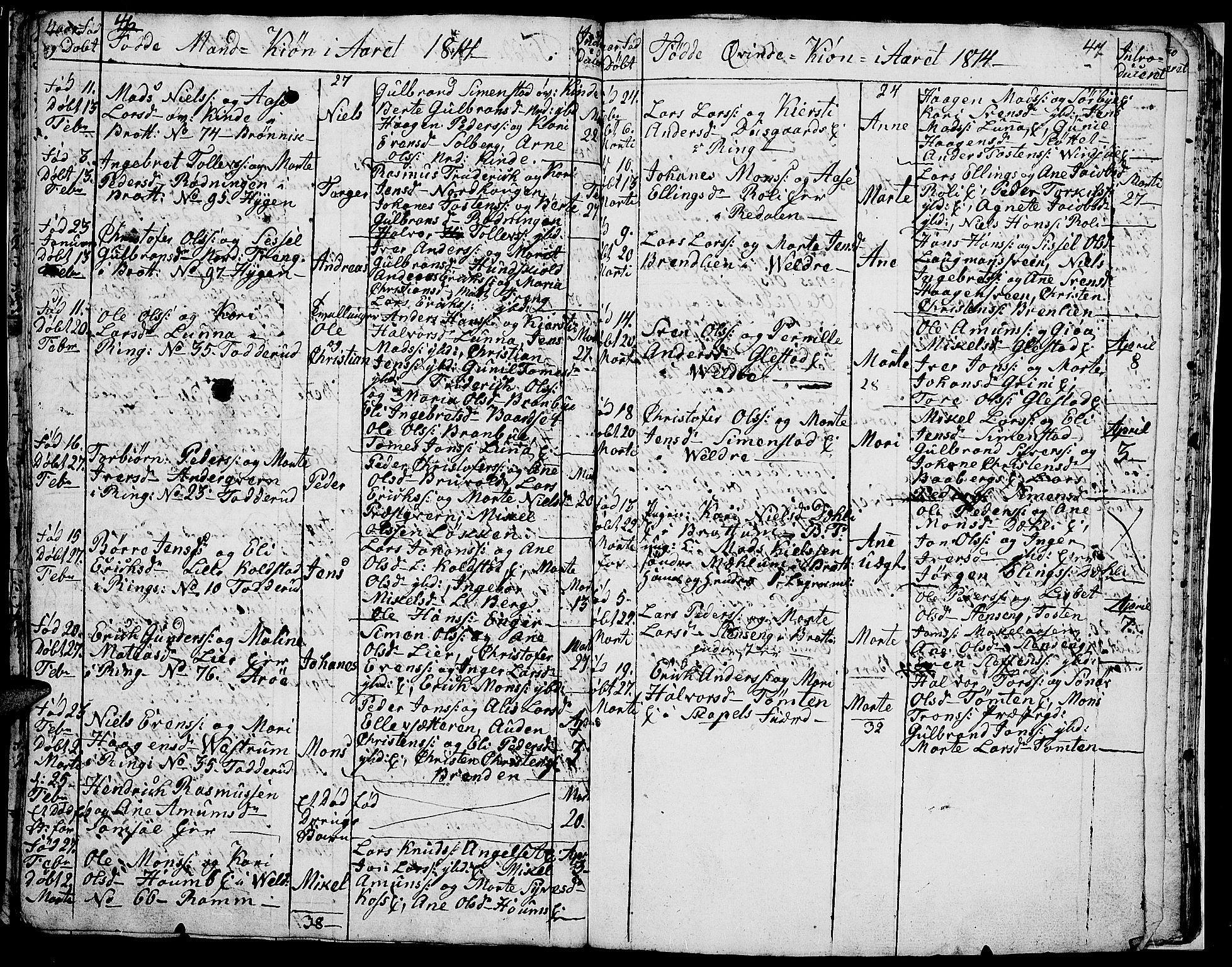 Ringsaker prestekontor, AV/SAH-PREST-014/I/Ia/L0005/0009: Parish register draft no. 5.9, 1811-1814, p. 48-49