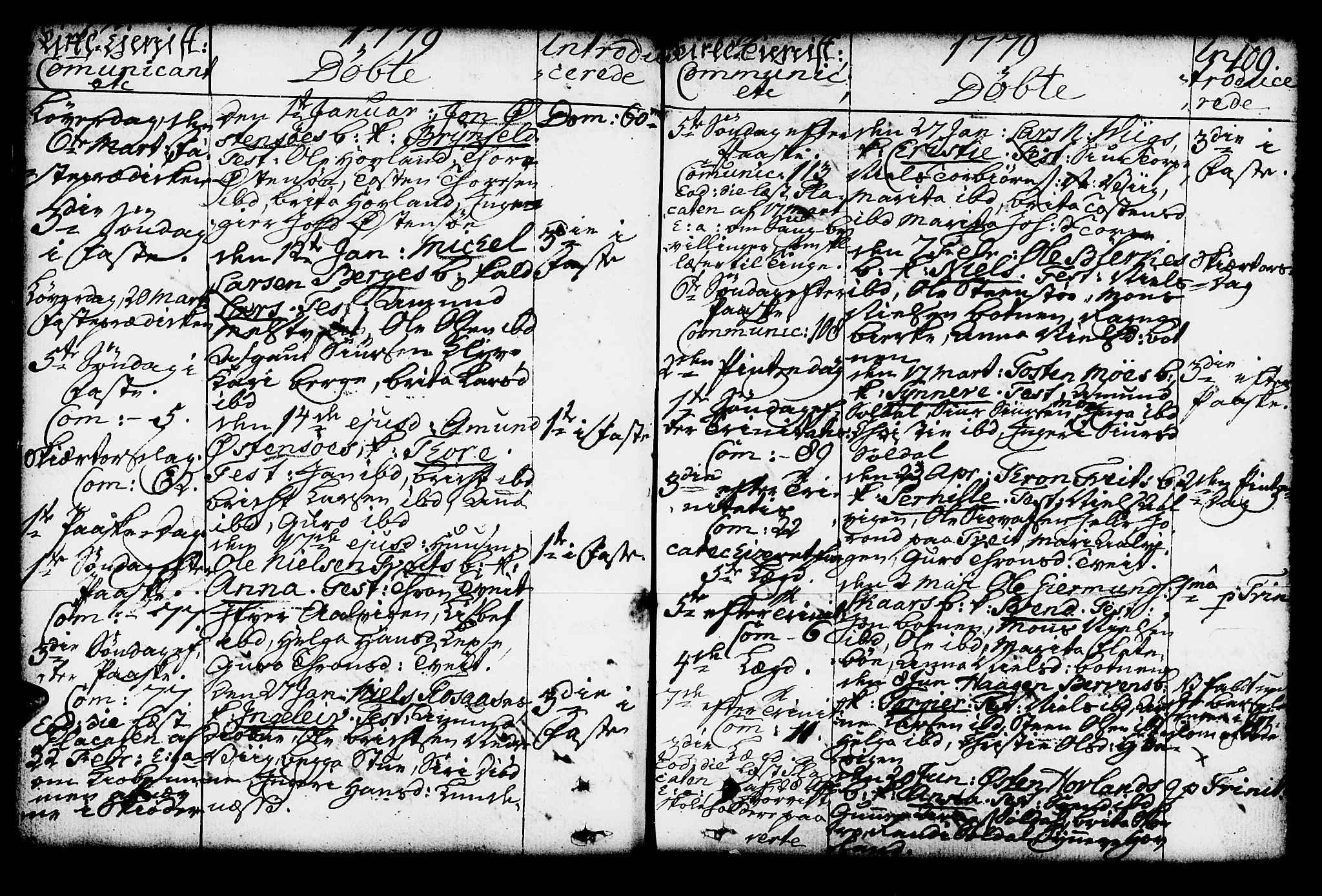 Kvam sokneprestembete, SAB/A-76201/H/Haa: Parish register (official) no. A 4, 1743-1795, p. 109