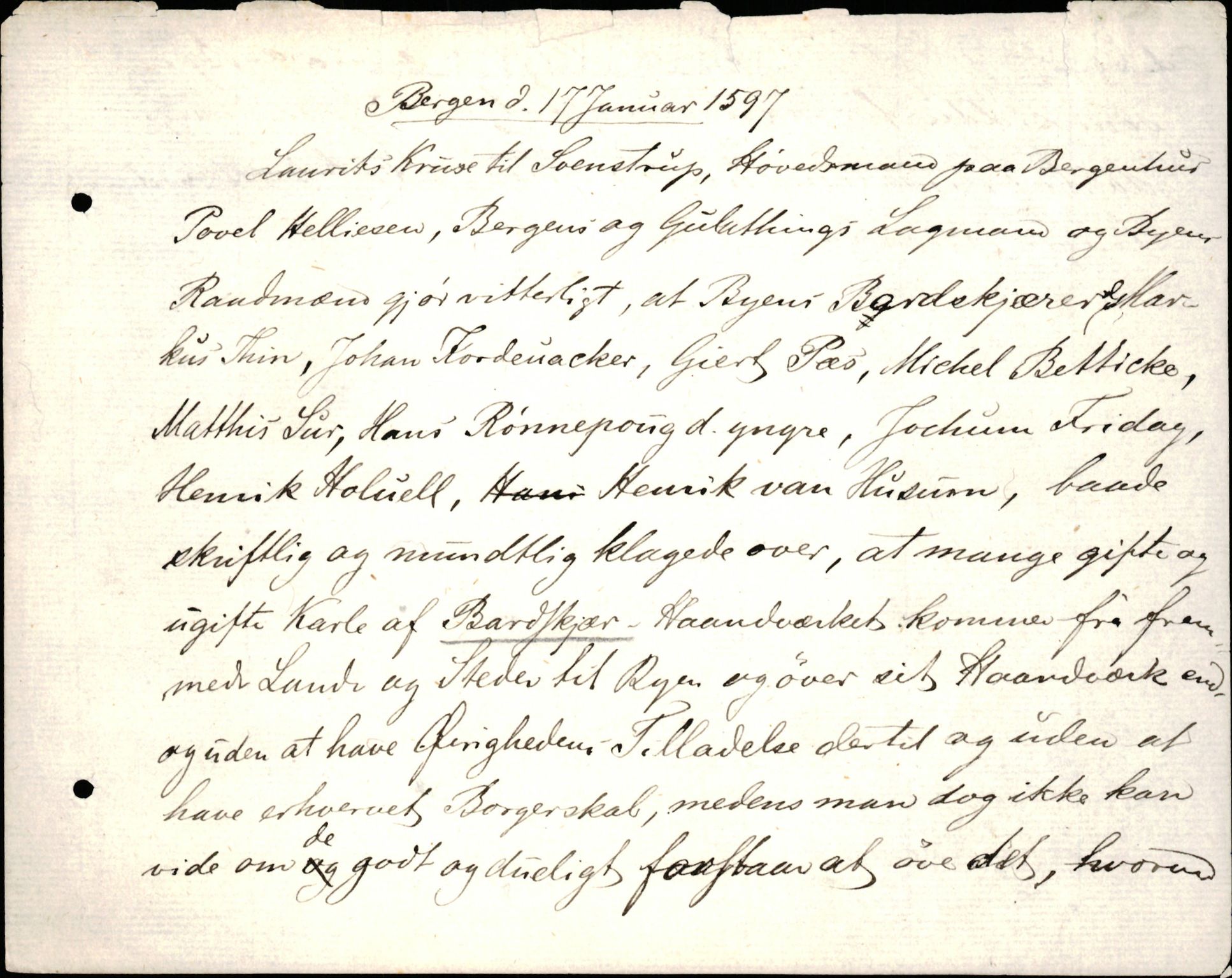 Riksarkivets diplomsamling, AV/RA-EA-5965/F35/F35d/L0002: Innlånte diplomer, seddelregister, 1592-1620, p. 149