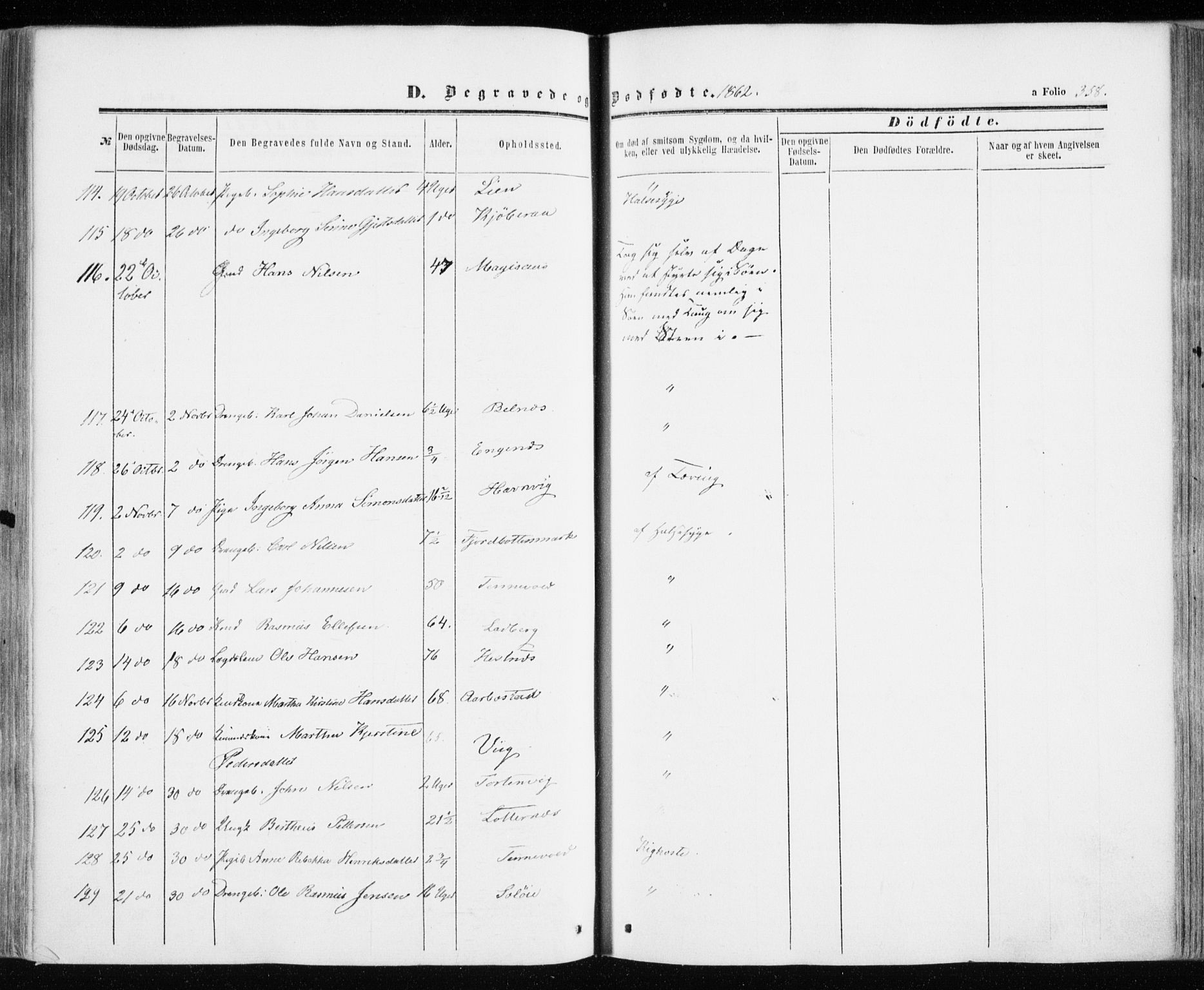 Ibestad sokneprestembete, AV/SATØ-S-0077/H/Ha/Haa/L0009kirke: Parish register (official) no. 9, 1859-1868, p. 358