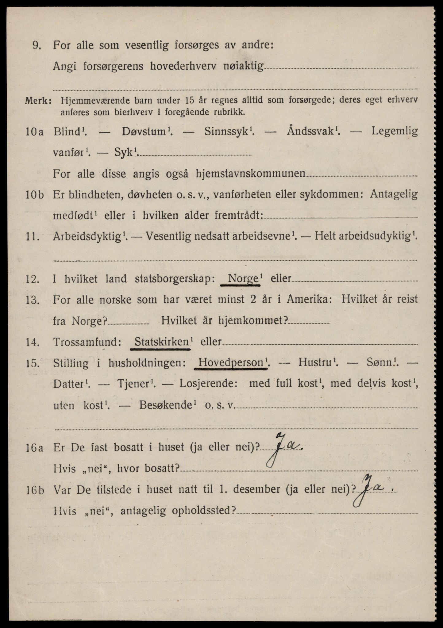 SAT, 1920 census for Vestnes, 1920, p. 1948