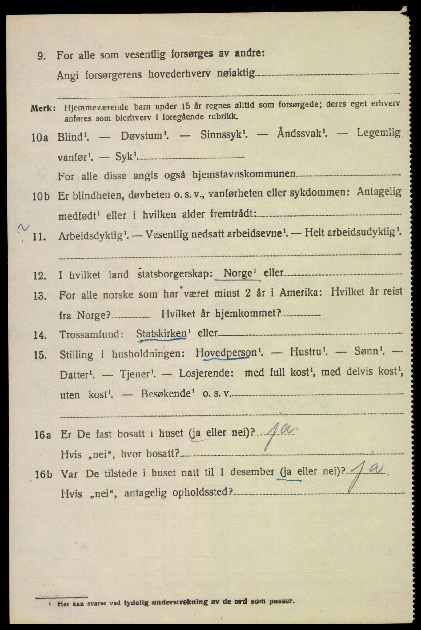 SAK, 1920 census for Evje, 1920, p. 983