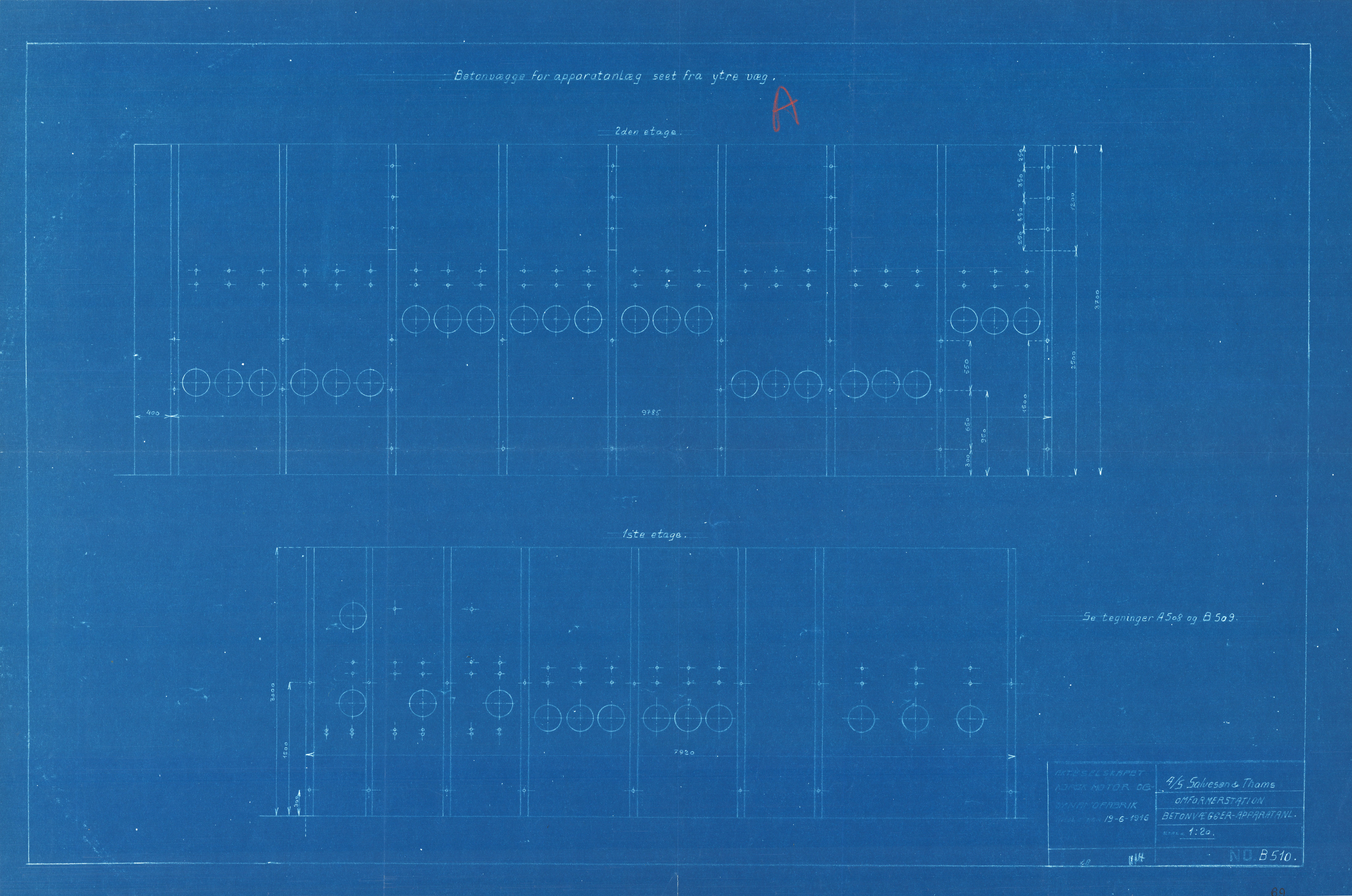 Chr. Salvesen og Chr. Thams Communications Aktieselskab, MIST/OI-A-6006/T/0002/0230/0001/0069 / Tegninger og kart, 1916