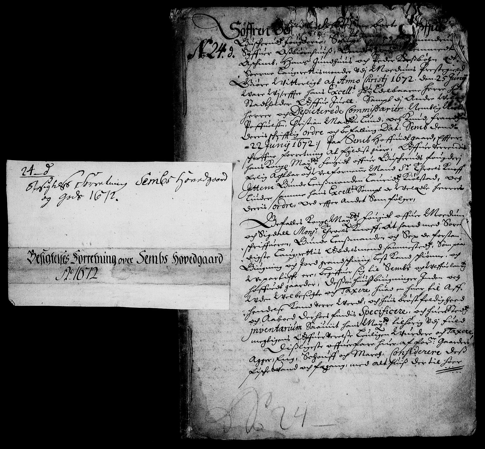 Rentekammeret inntil 1814, Realistisk ordnet avdeling, RA/EA-4070/On/L0013: [Jj 14]: Forskjellige dokumenter om krongodset i Norge, 1672-1722, p. 2