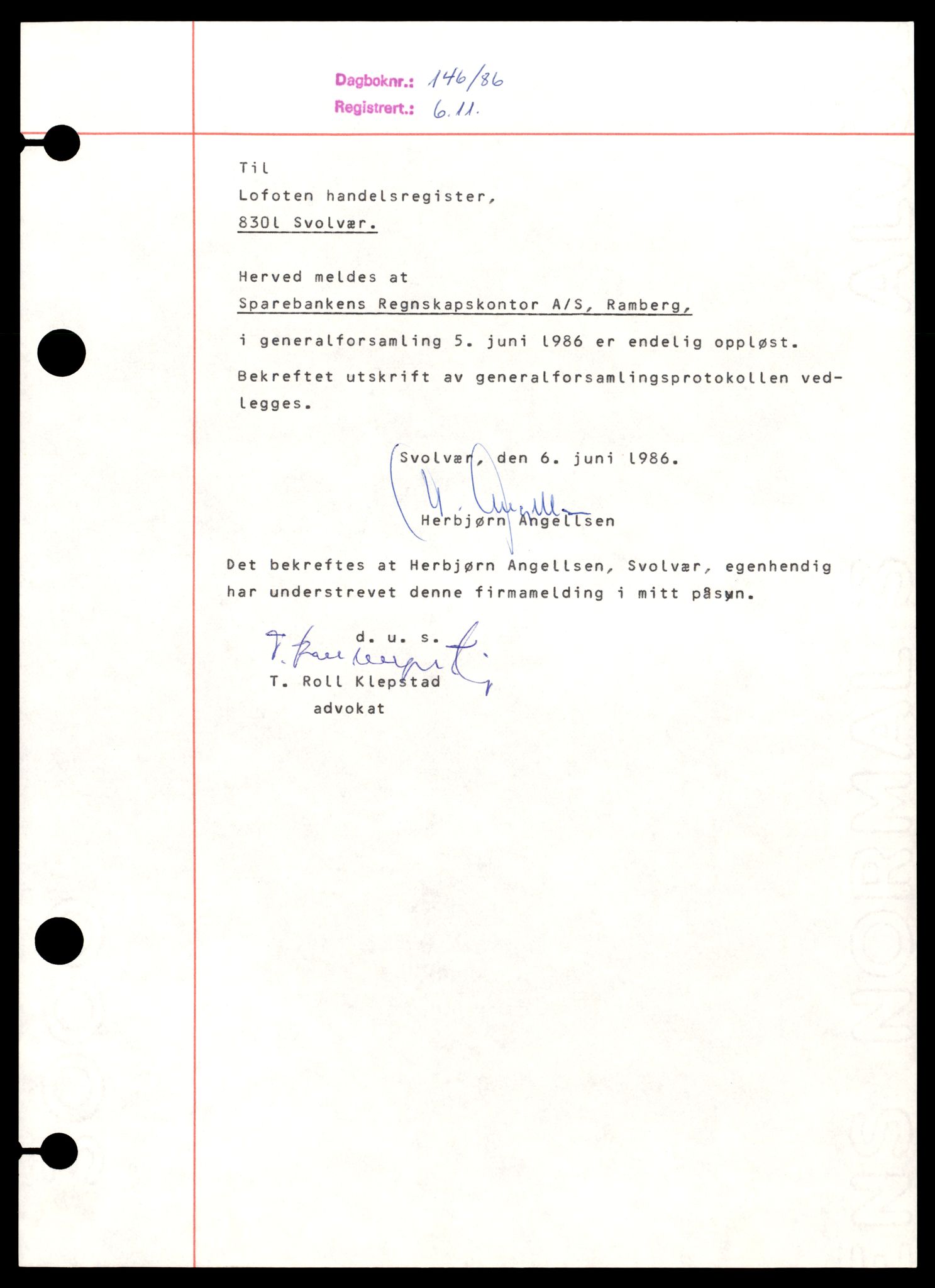 Lofoten sorenskriveri, AV/SAT-A-0017/2/J/Jd/Jdb/L0004: Bilag, S, 1944-1990, p. 5